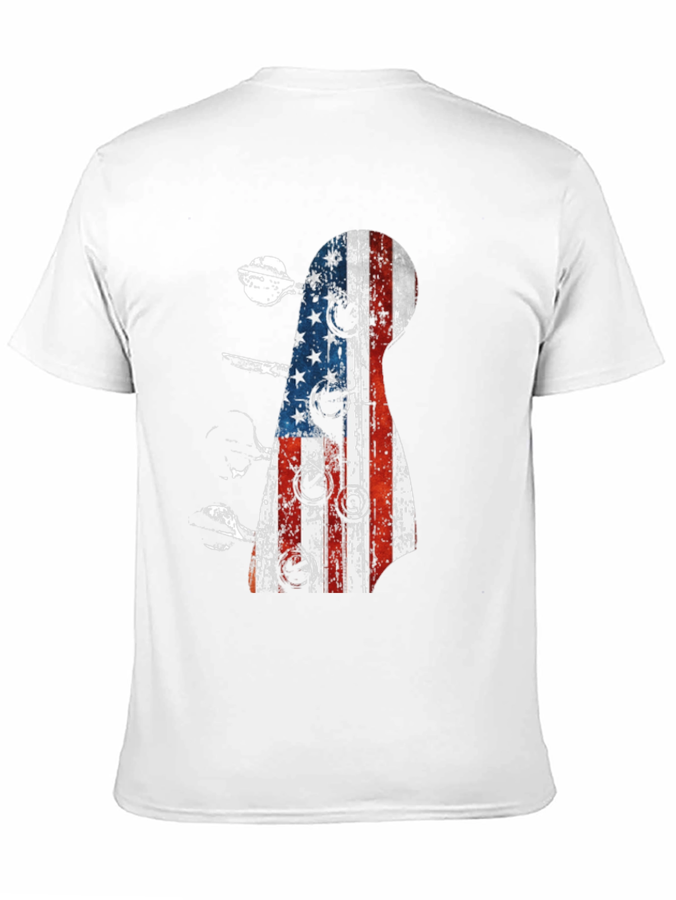 American Flag Guitar T-Shirt