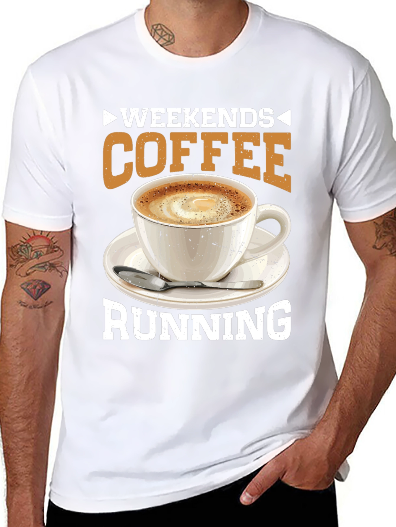 Weekends Coffee Running T-Shirt