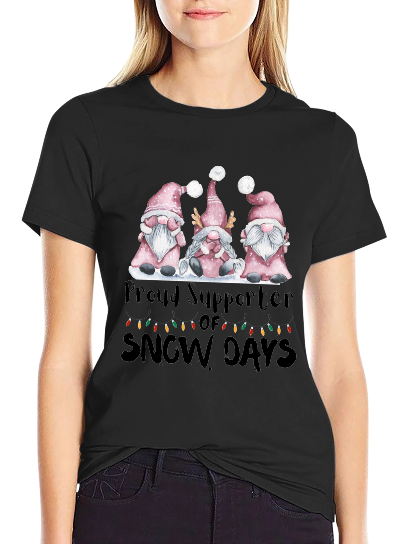 Proud Supporter of Snow Days Gnome T-Shirt