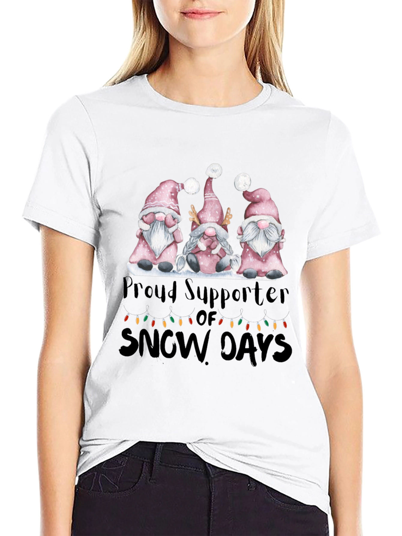 Proud Supporter of Snow Days Gnome T-Shirt