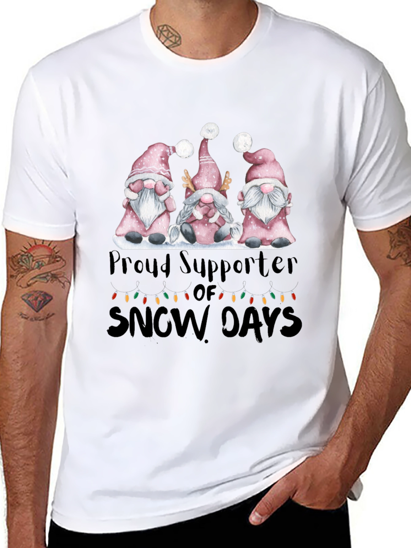 Proud Supporter of Snow Days Gnome T-Shirt