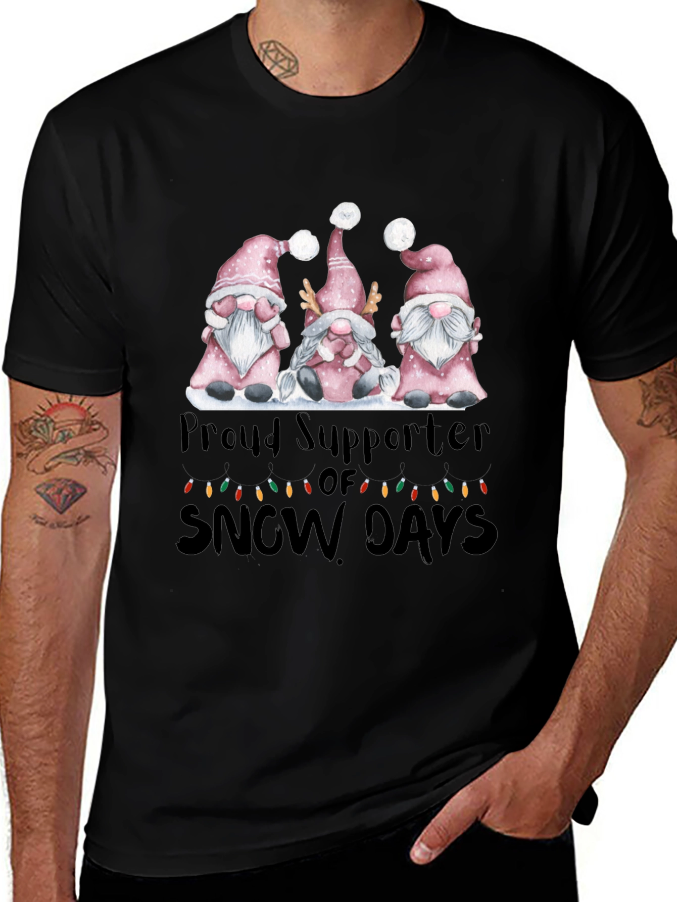 Proud Supporter of Snow Days Gnome T-Shirt