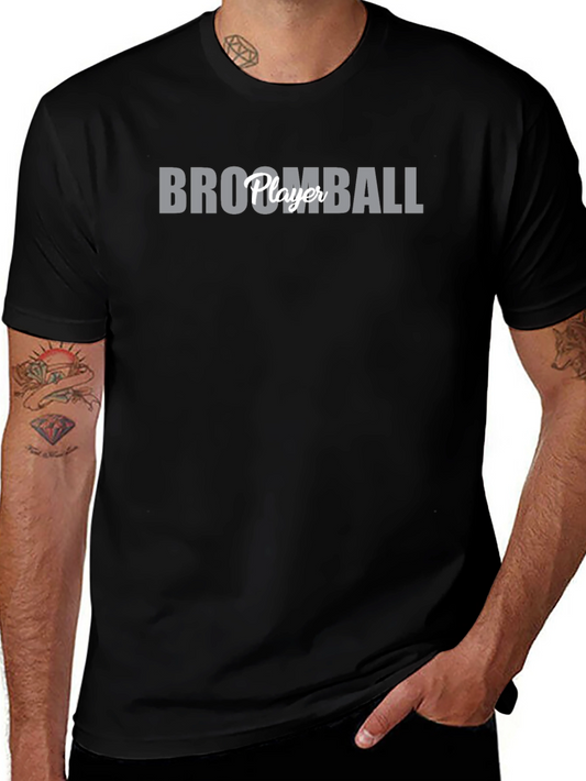 Broomball Player Graphic T-Shirt
