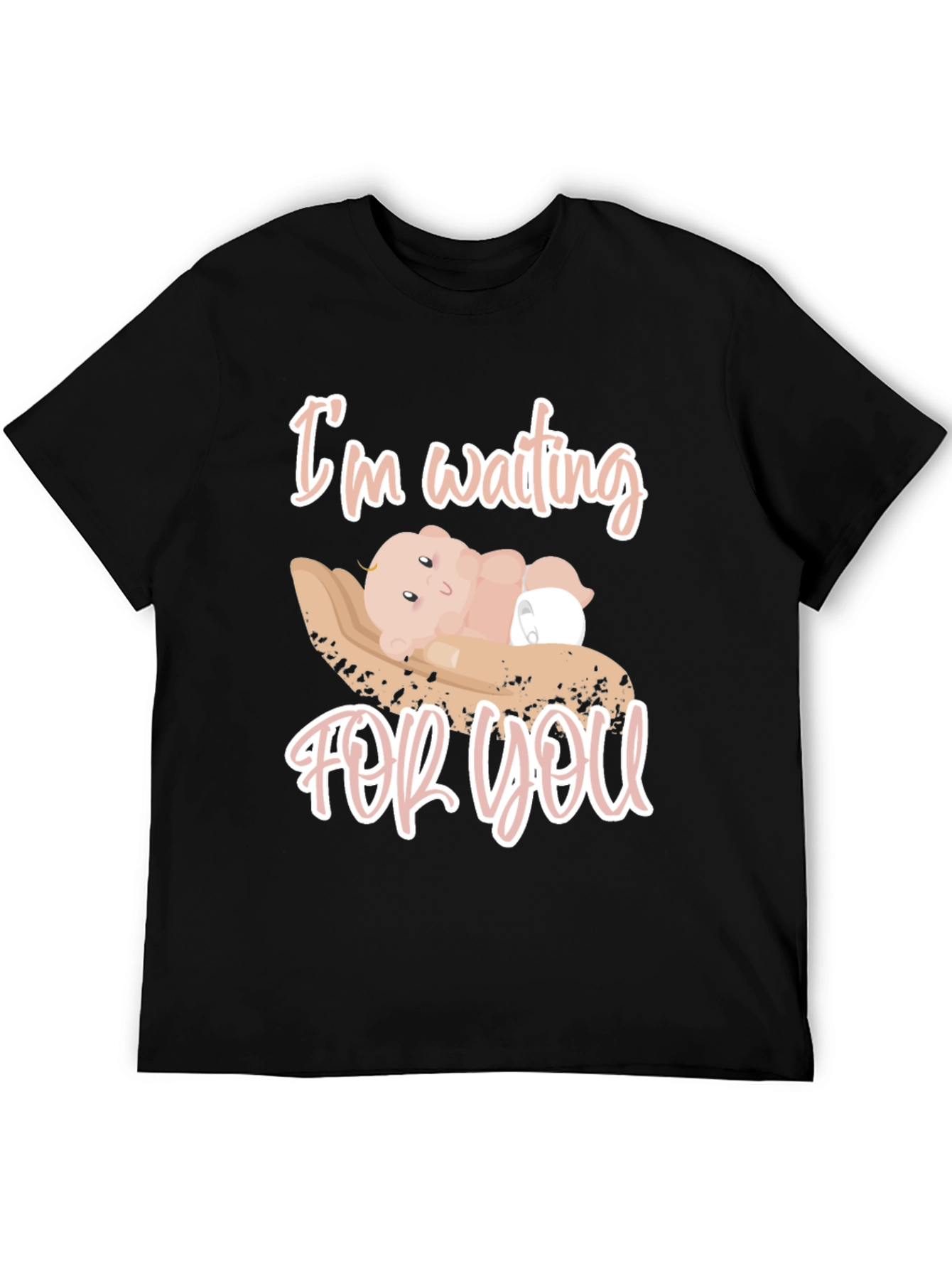 Cute Im Waiting For You Baby Graphic Tee