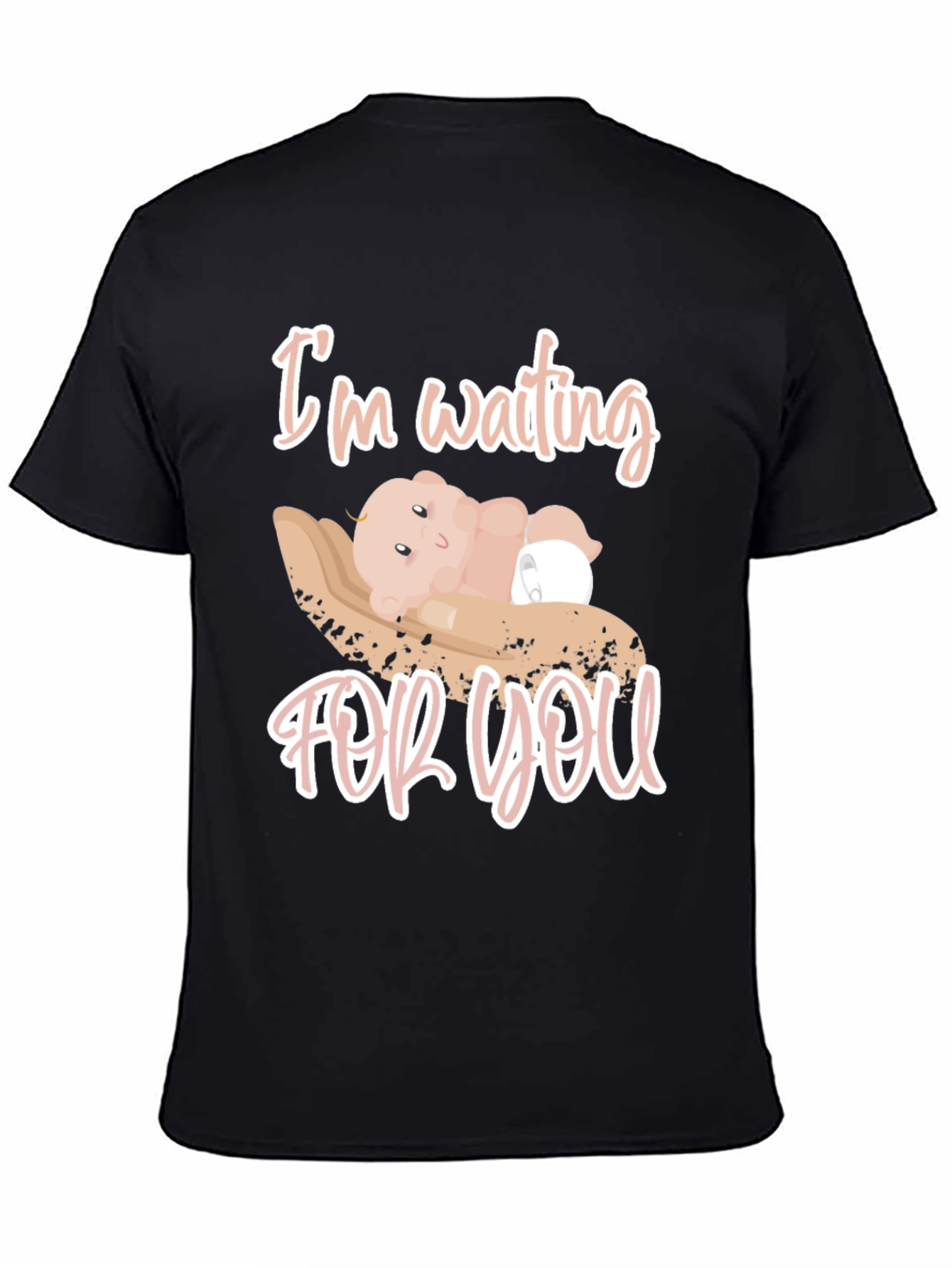 Cute Im Waiting For You Baby Graphic Tee