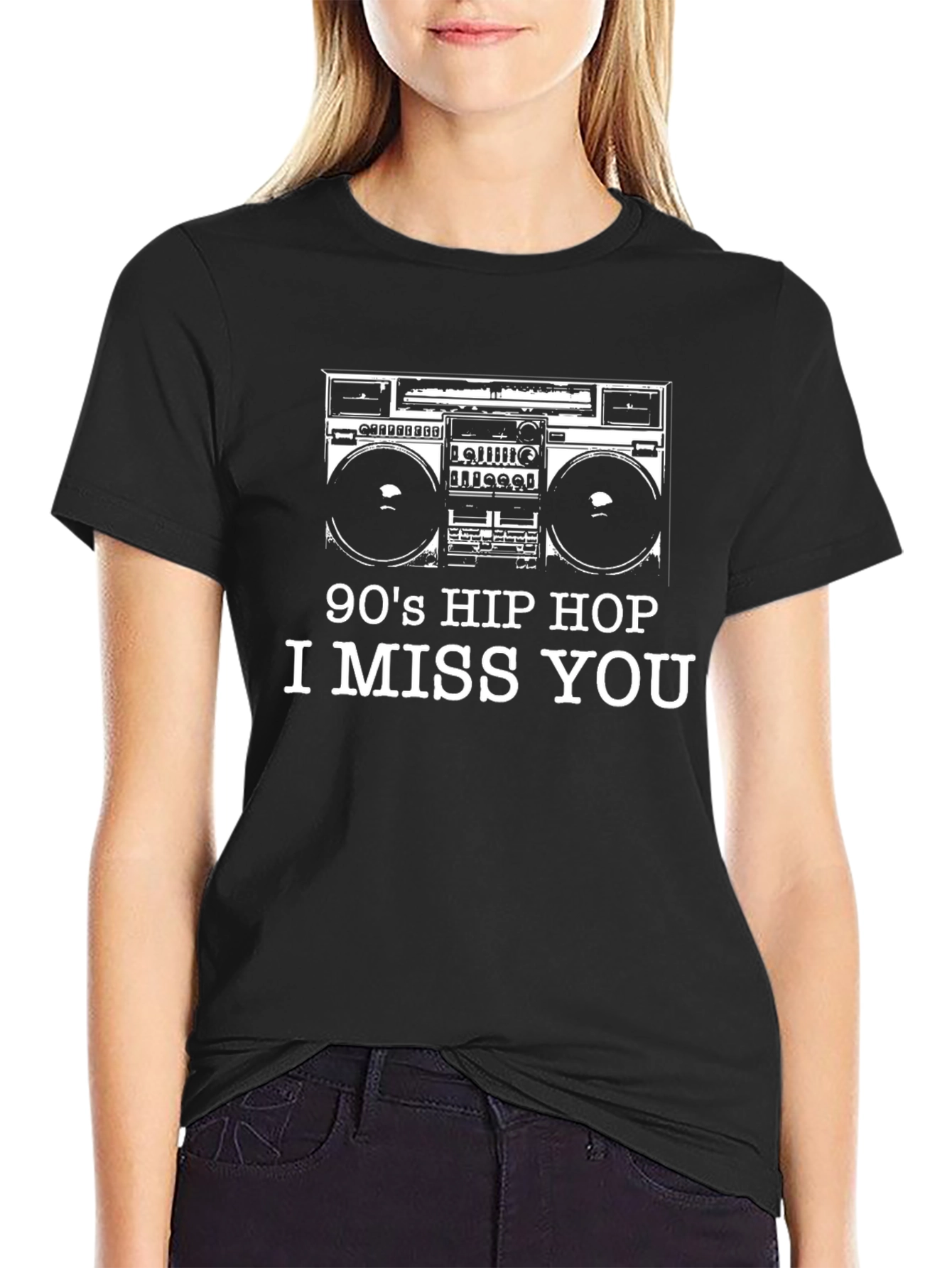 90s Hip Hop Boombox Graphic Tee