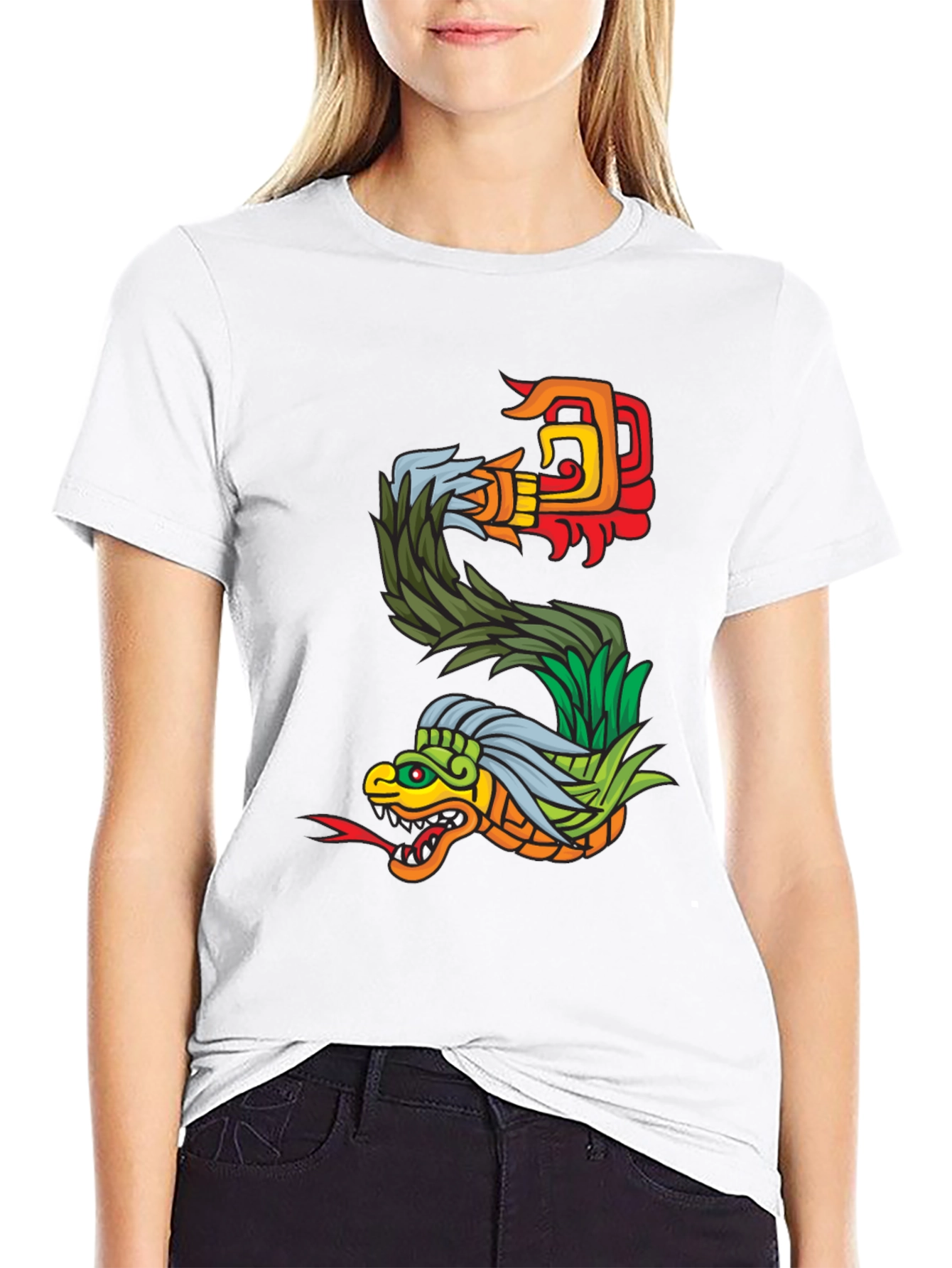 Aztec Serpent T-Shirt - Bold Graphic Tee