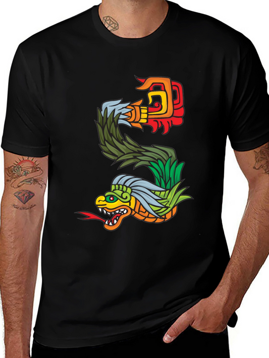 Aztec Serpent T-Shirt - Bold Graphic Tee