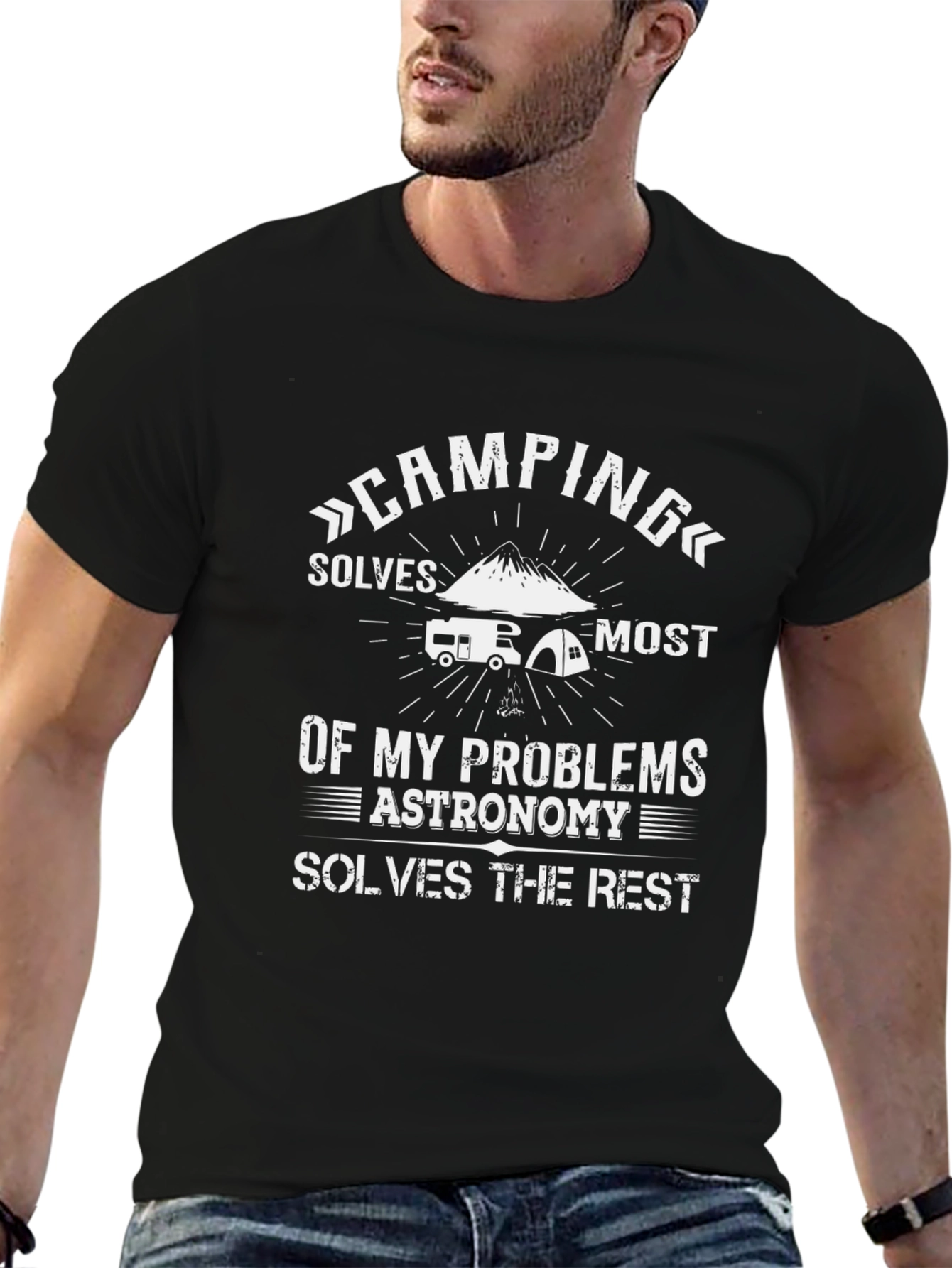 Camping & Astronomy T-Shirt: Problem Solver