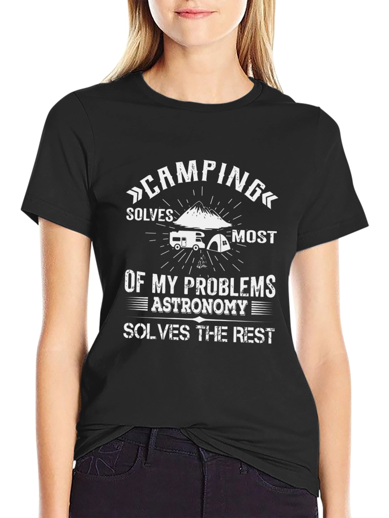 Camping & Astronomy T-Shirt: Problem Solver