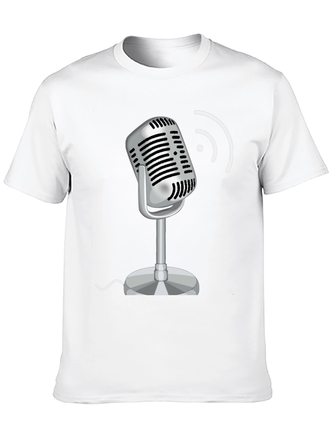 Retro Microphone Graphic T-Shirt