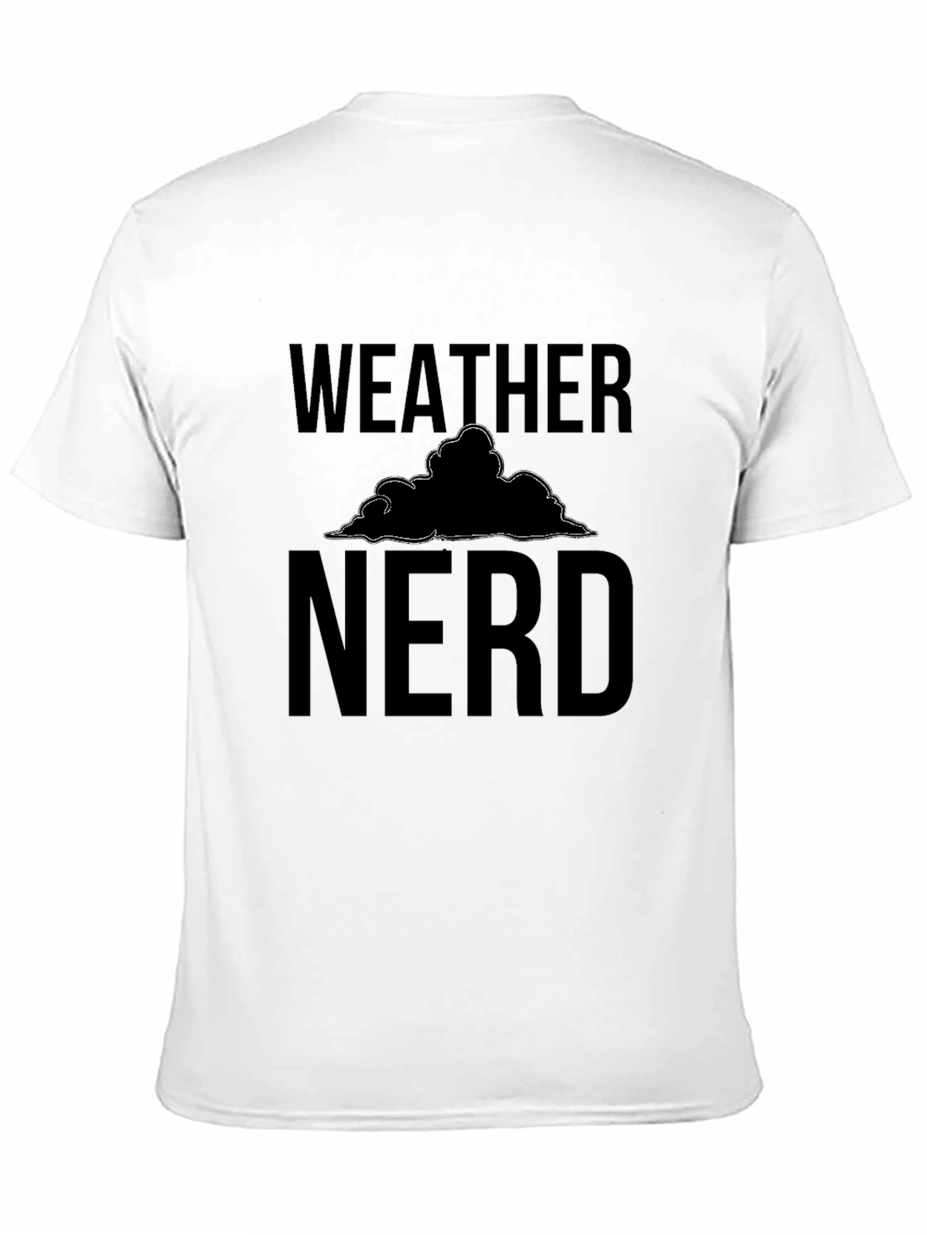 Weather Nerd Graphic Tee - Black Cotton T-Shirt