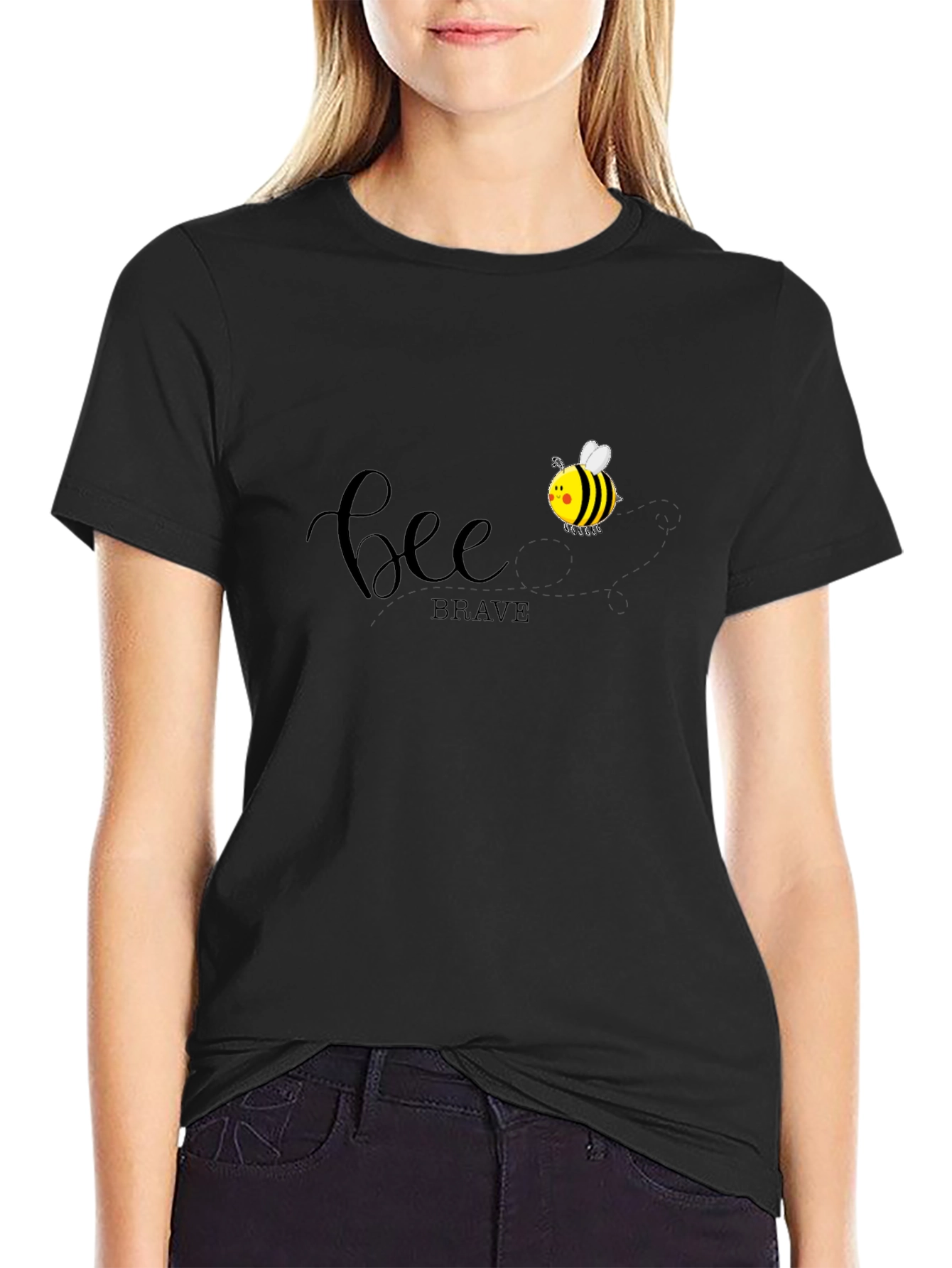 Bee Brave Graphic Tee - Unisex Cotton T-Shirt
