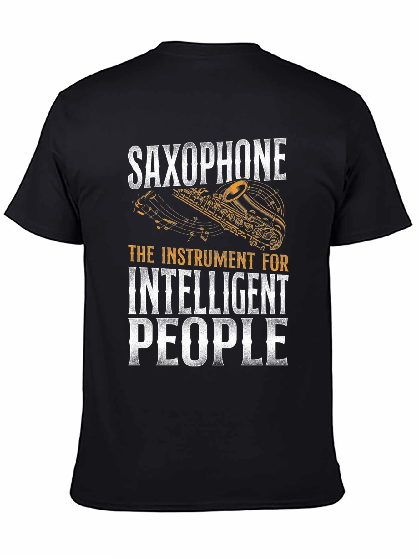 Saxophone Intelligent People Graphic T-Shirt