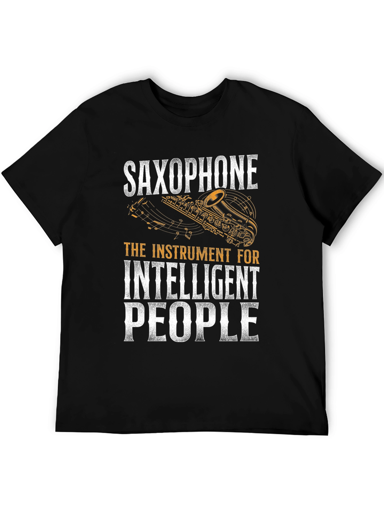 Saxophone Intelligent People Graphic T-Shirt