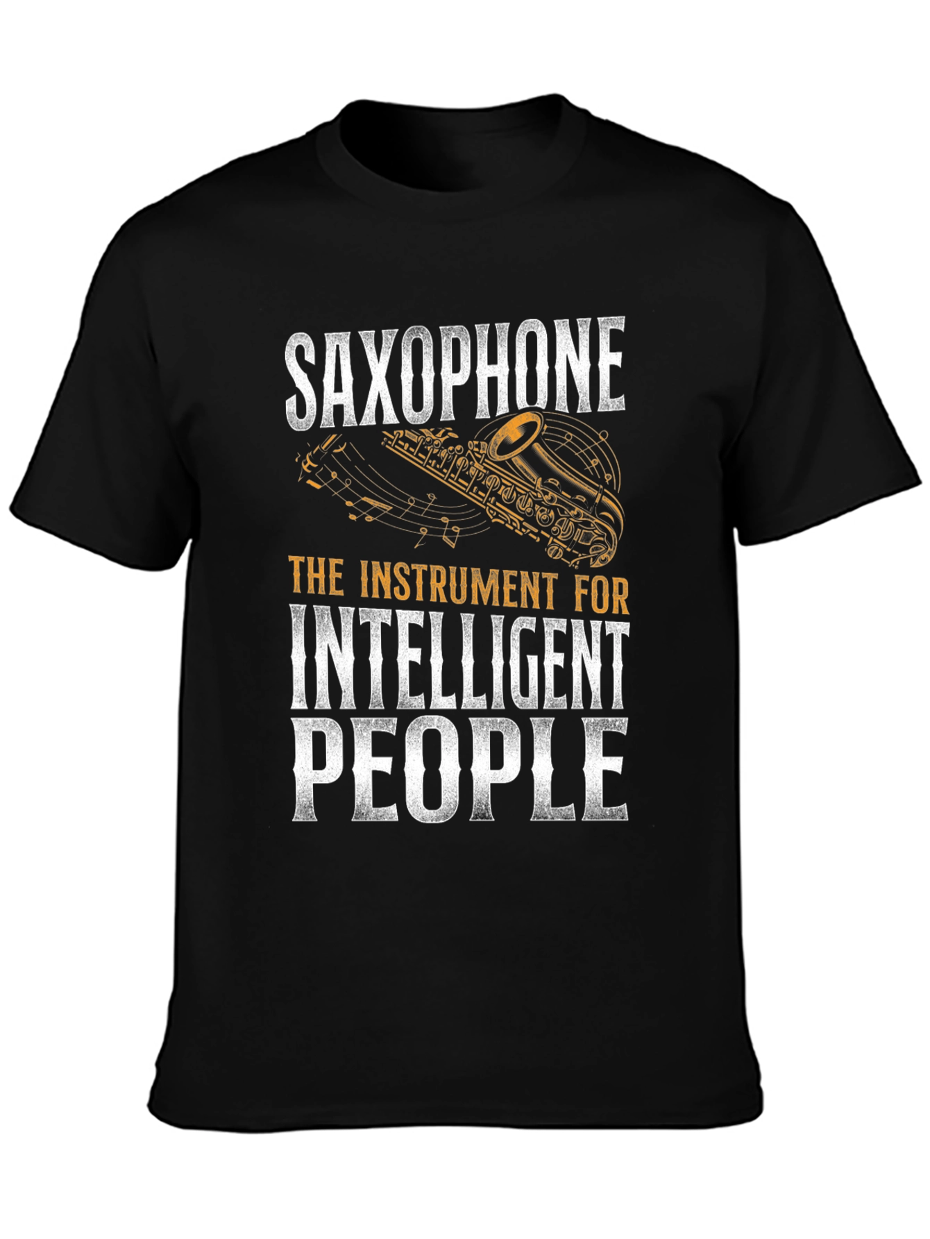 Saxophone Intelligent People Graphic T-Shirt