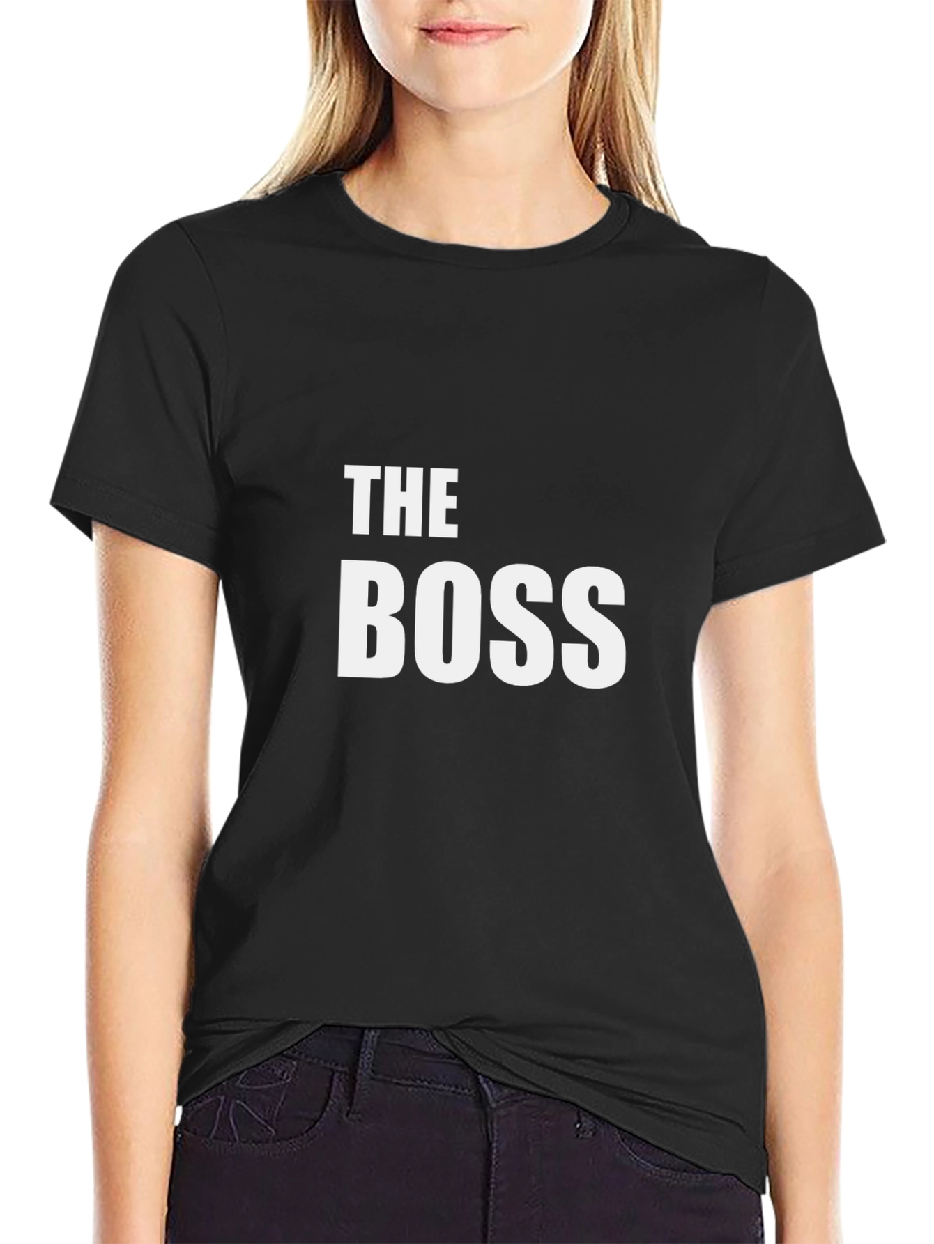 The Boss Black Graphic Tee Shirt