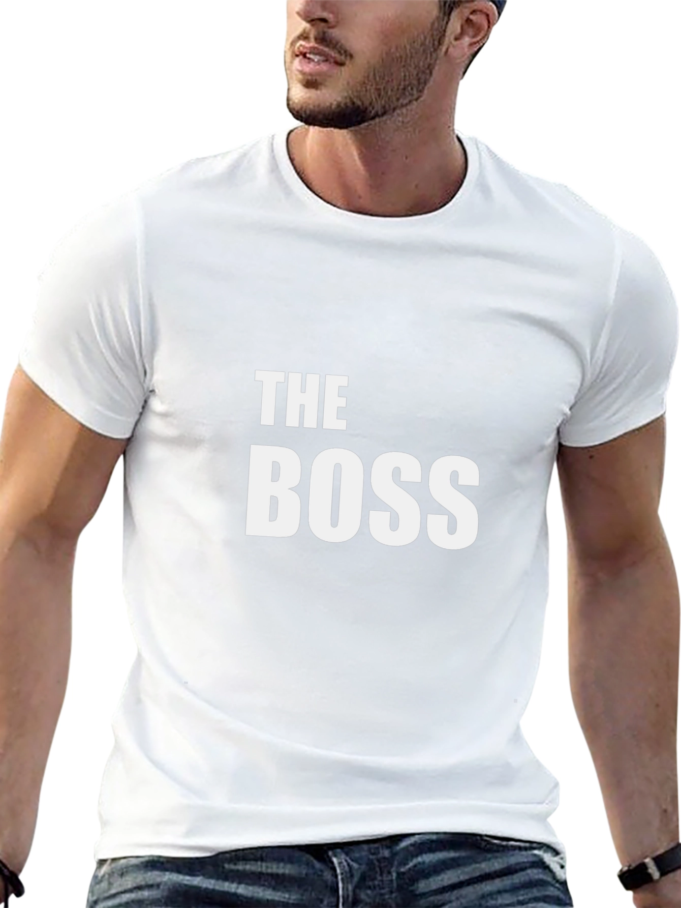 The Boss Black Graphic Tee Shirt