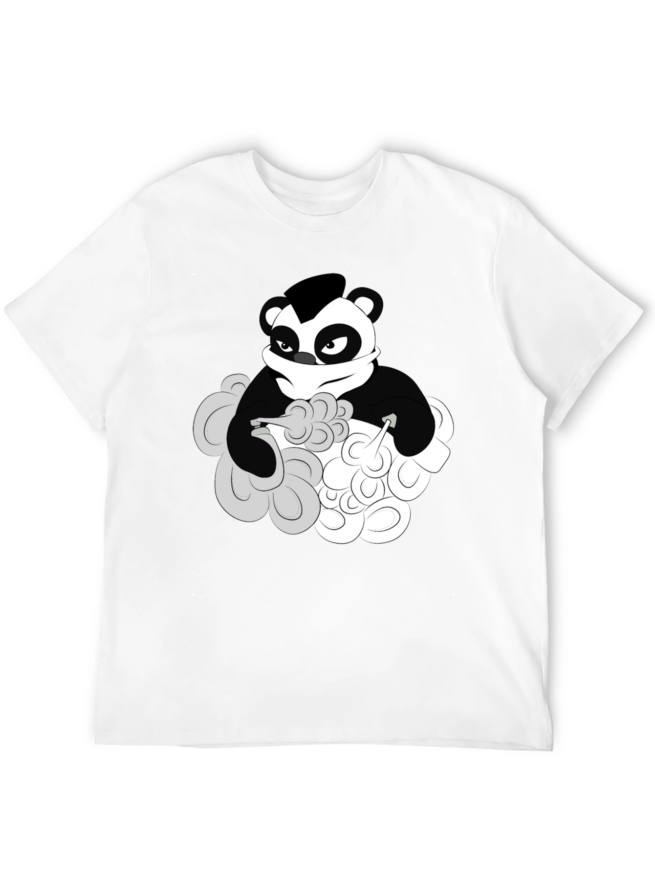 Cool Panda Graphic T-Shirt - Black Cotton Tee
