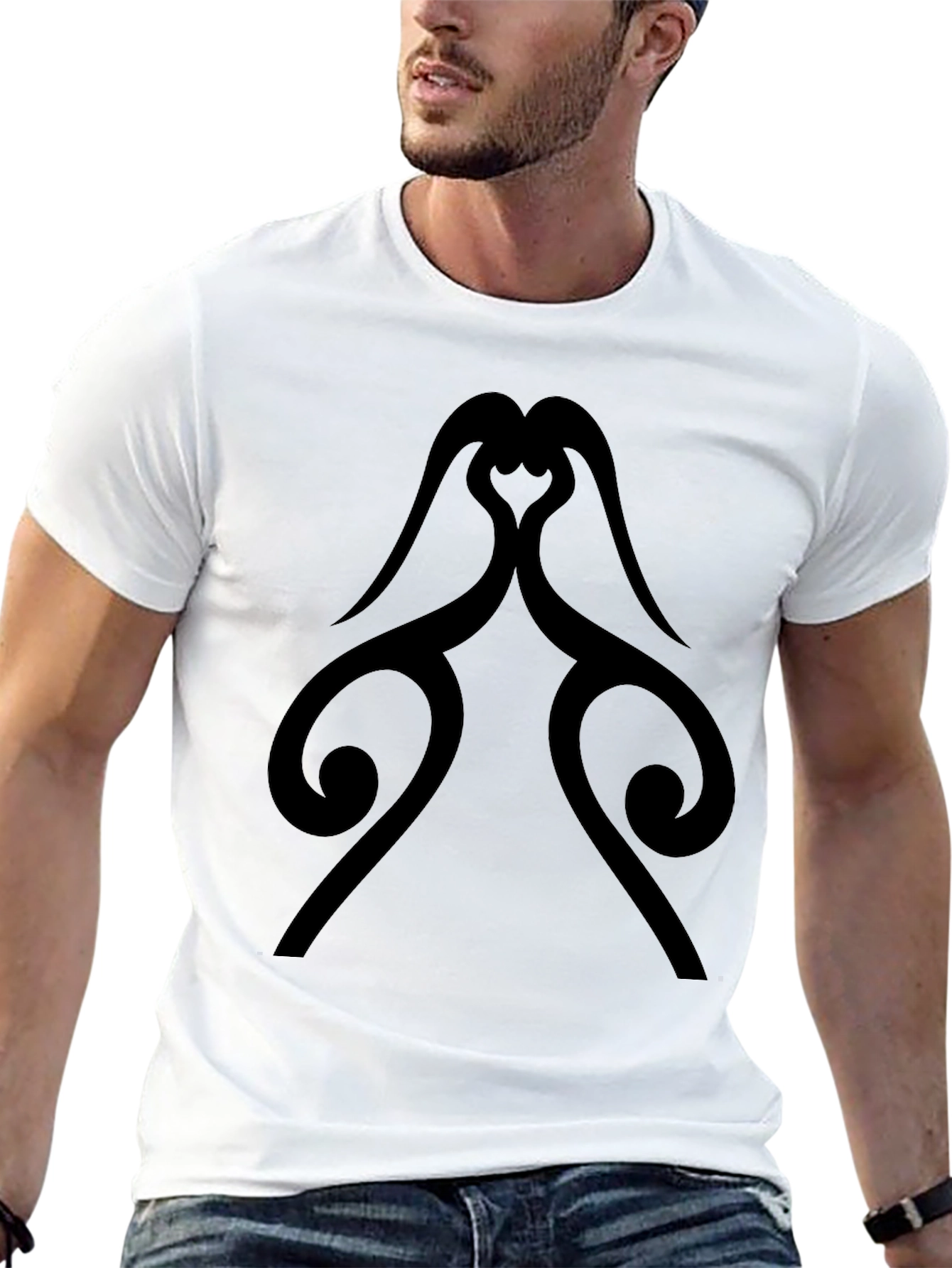 Unique Graphic Black T-Shirt