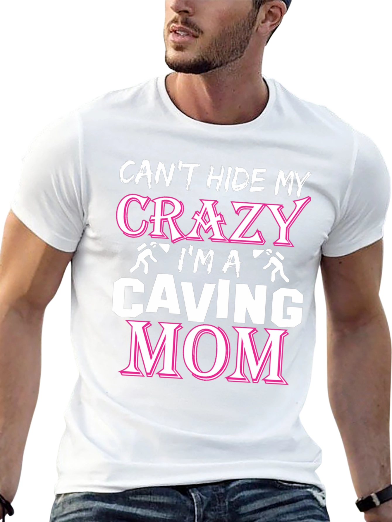 Crazy Caving Mom T-Shirt - Black