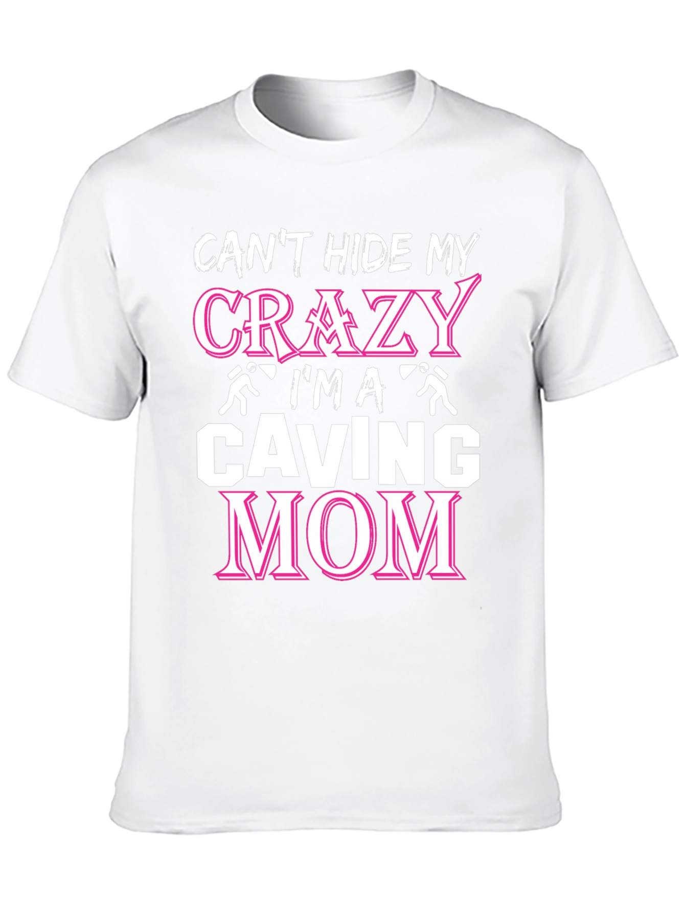 Crazy Caving Mom T-Shirt - Black