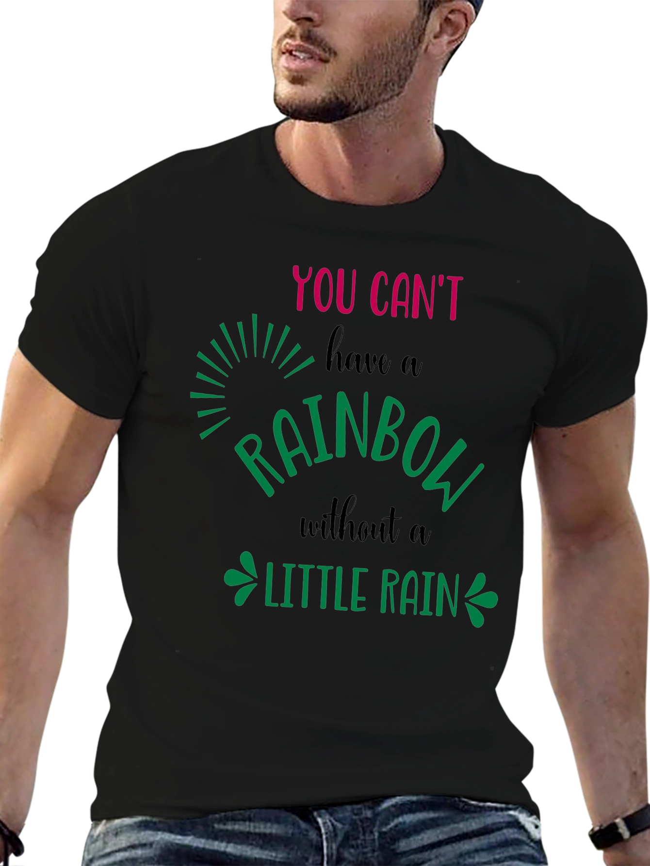 Rainbow Little Rain Graphic Tee