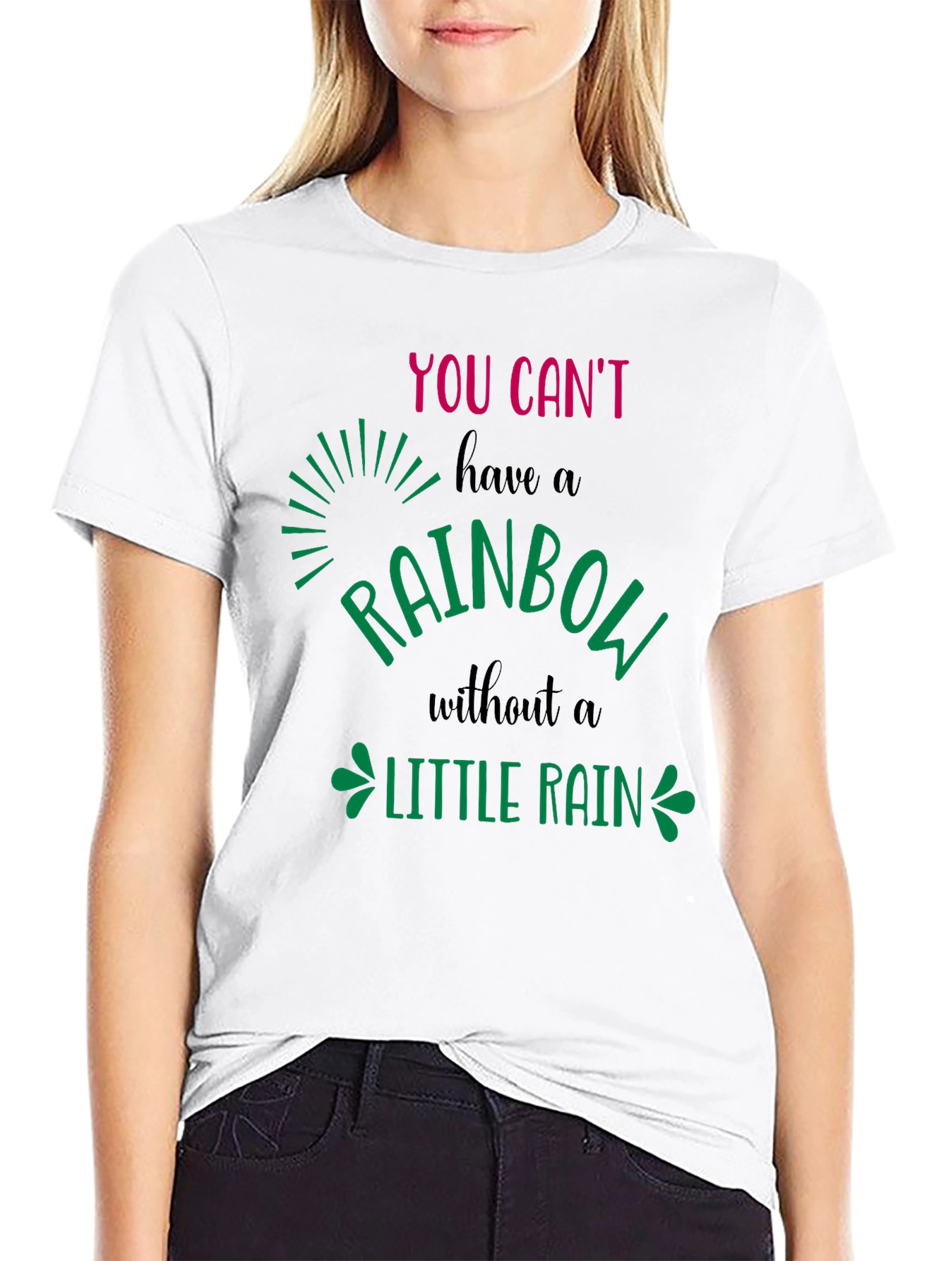 Rainbow Little Rain Graphic Tee