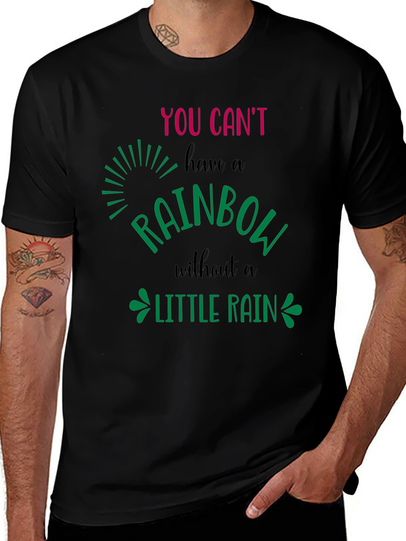 Rainbow Little Rain Graphic Tee