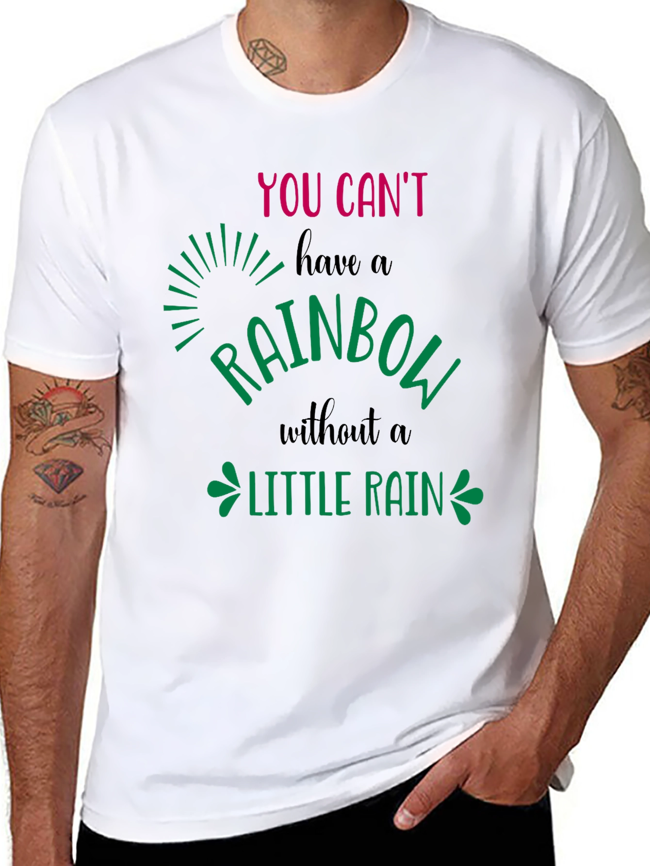 Rainbow Little Rain Graphic Tee