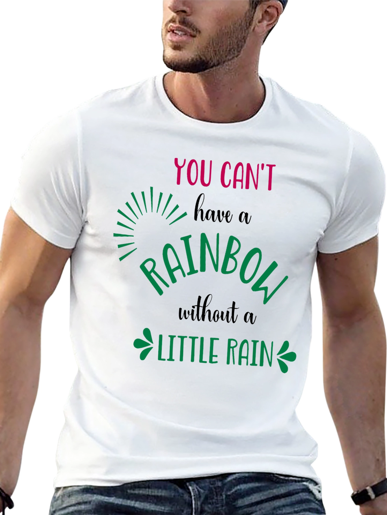 Rainbow Little Rain Graphic Tee