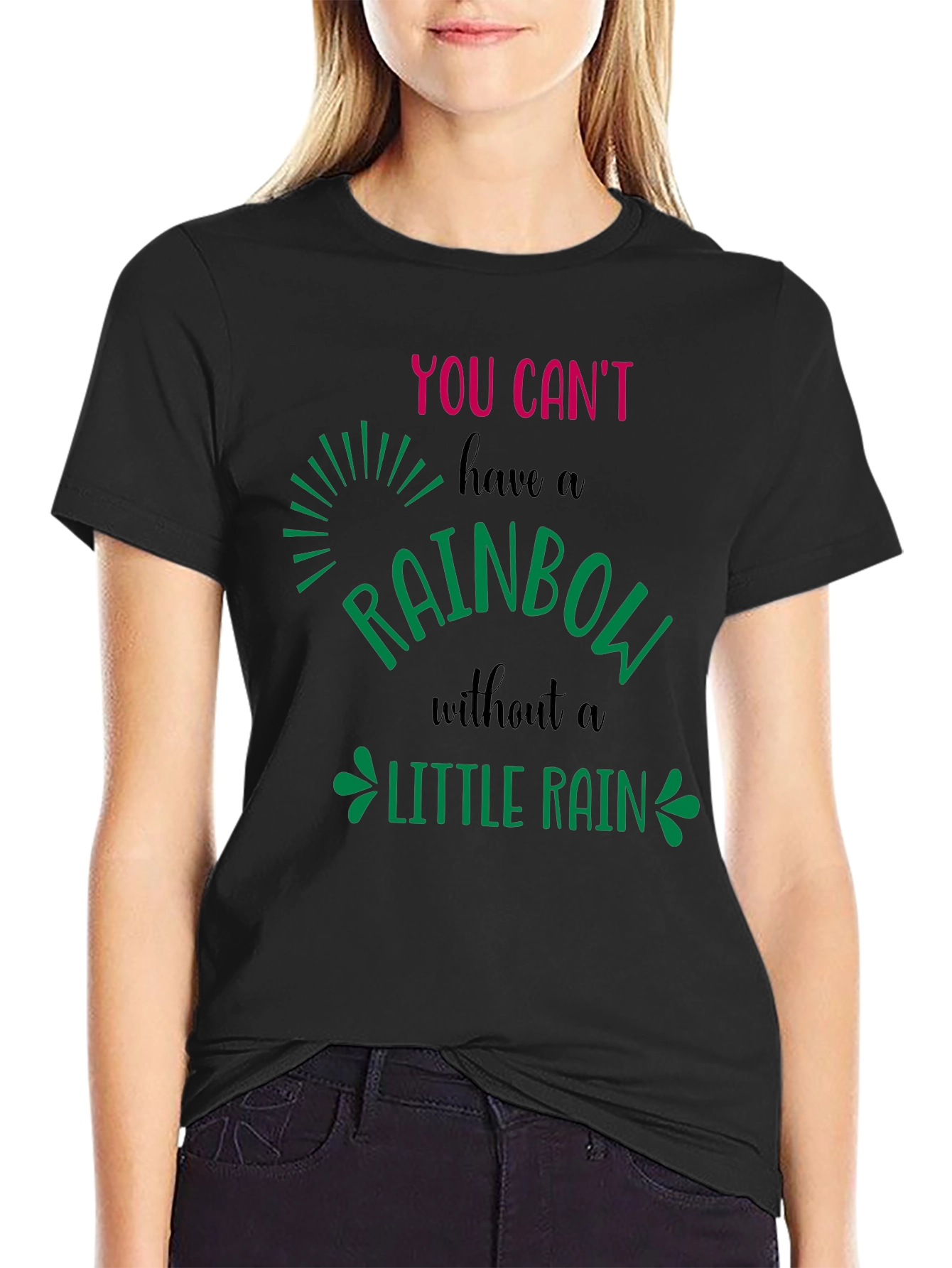 Rainbow Little Rain Graphic Tee