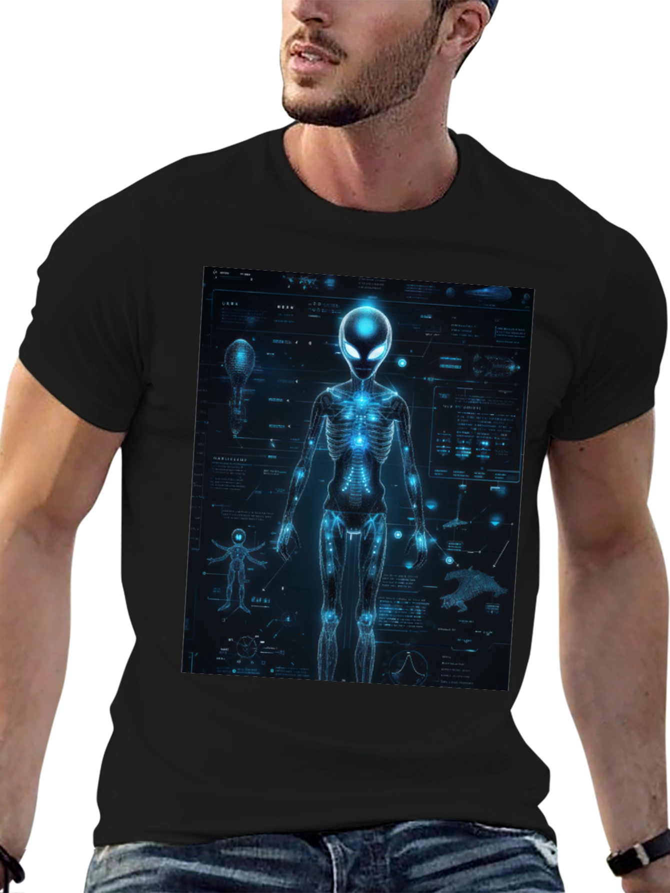 Alien Anatomy Graphic Print Tee