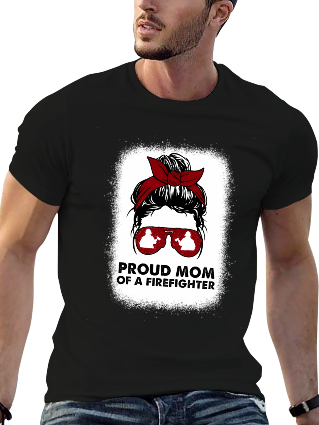 Proud Firefighter Mom T-Shirt