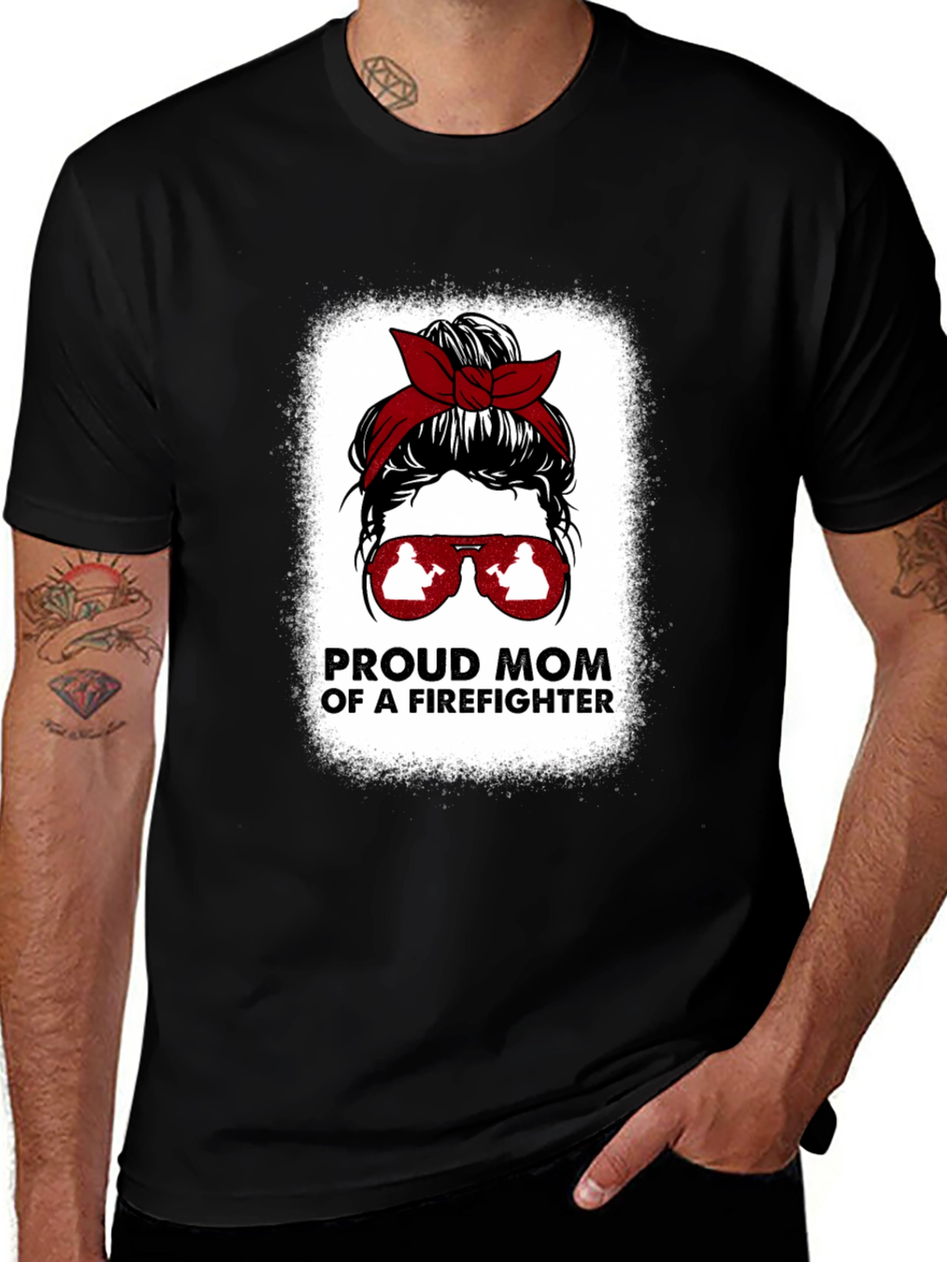 Proud Firefighter Mom T-Shirt