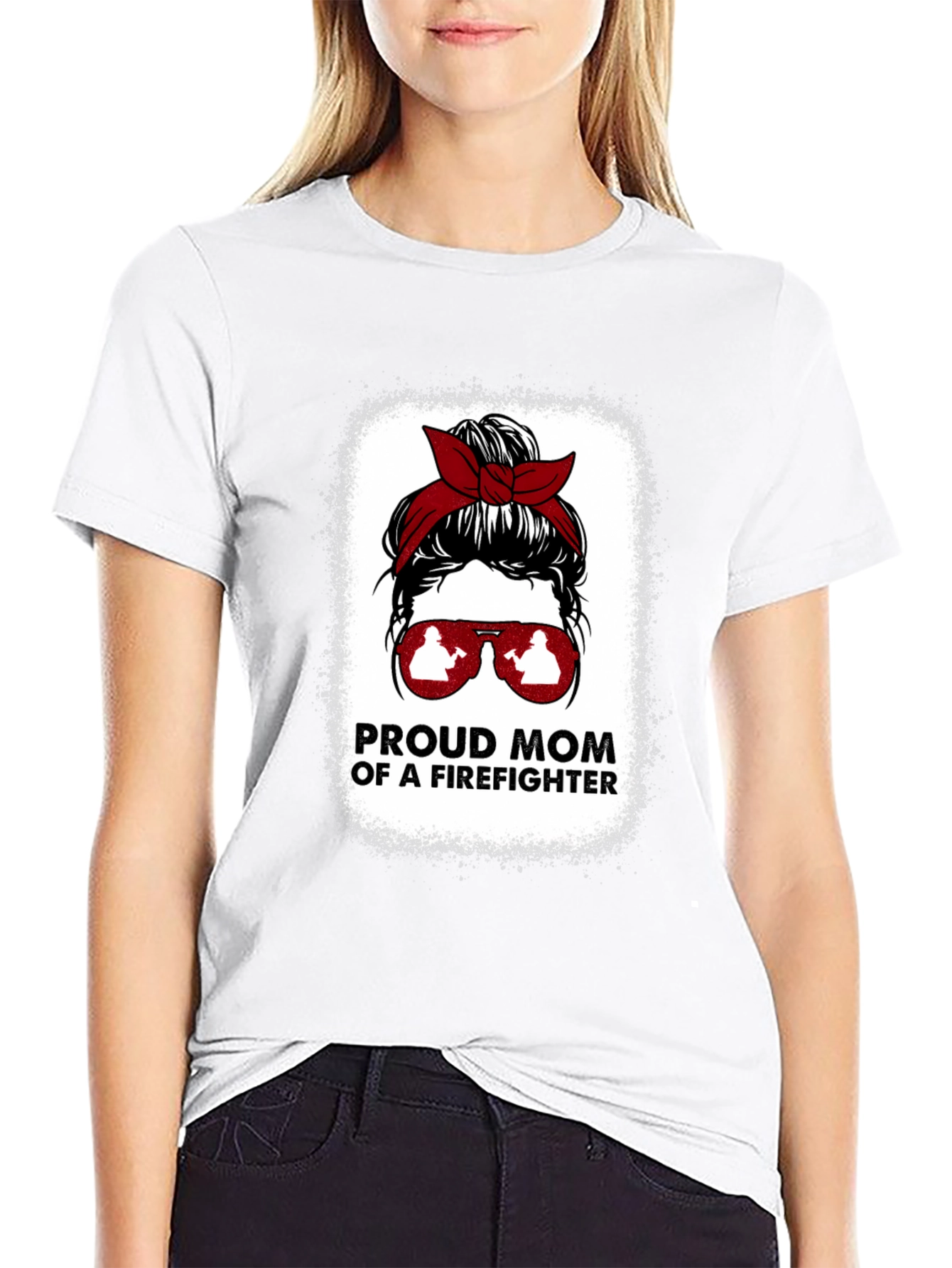 Proud Firefighter Mom T-Shirt