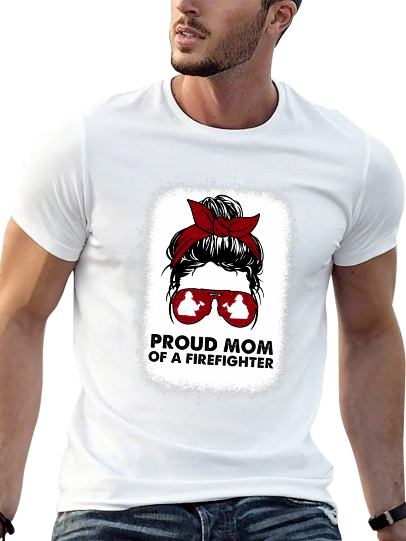 Proud Firefighter Mom T-Shirt