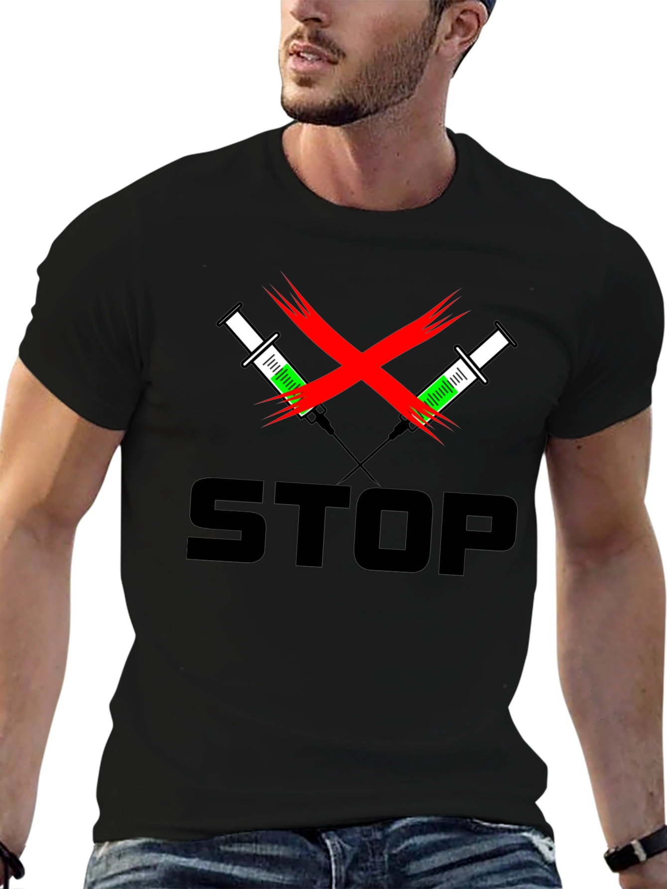 Stop Doping Black T-Shirt