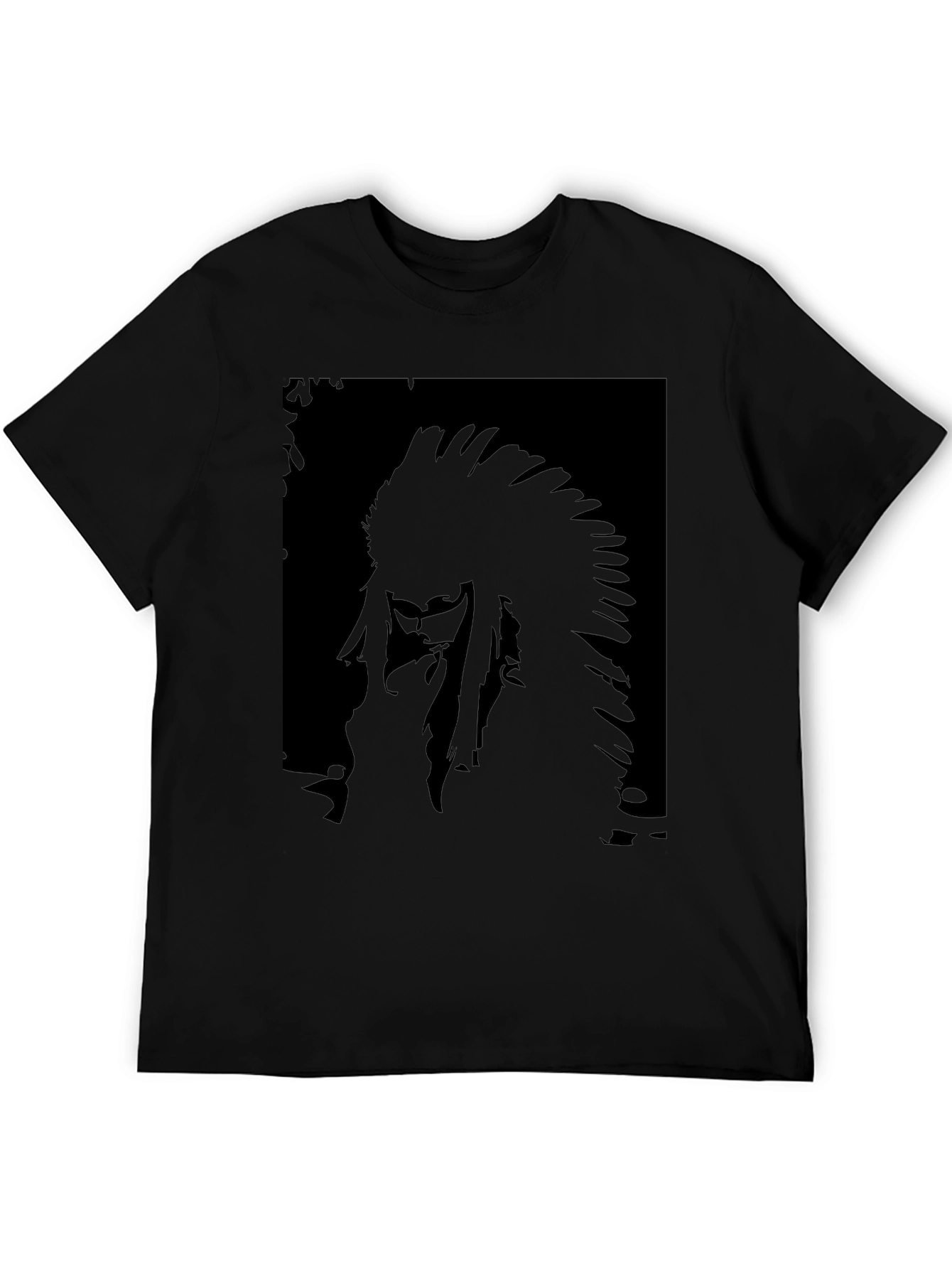 Black T-Shirt with Chief Graphic