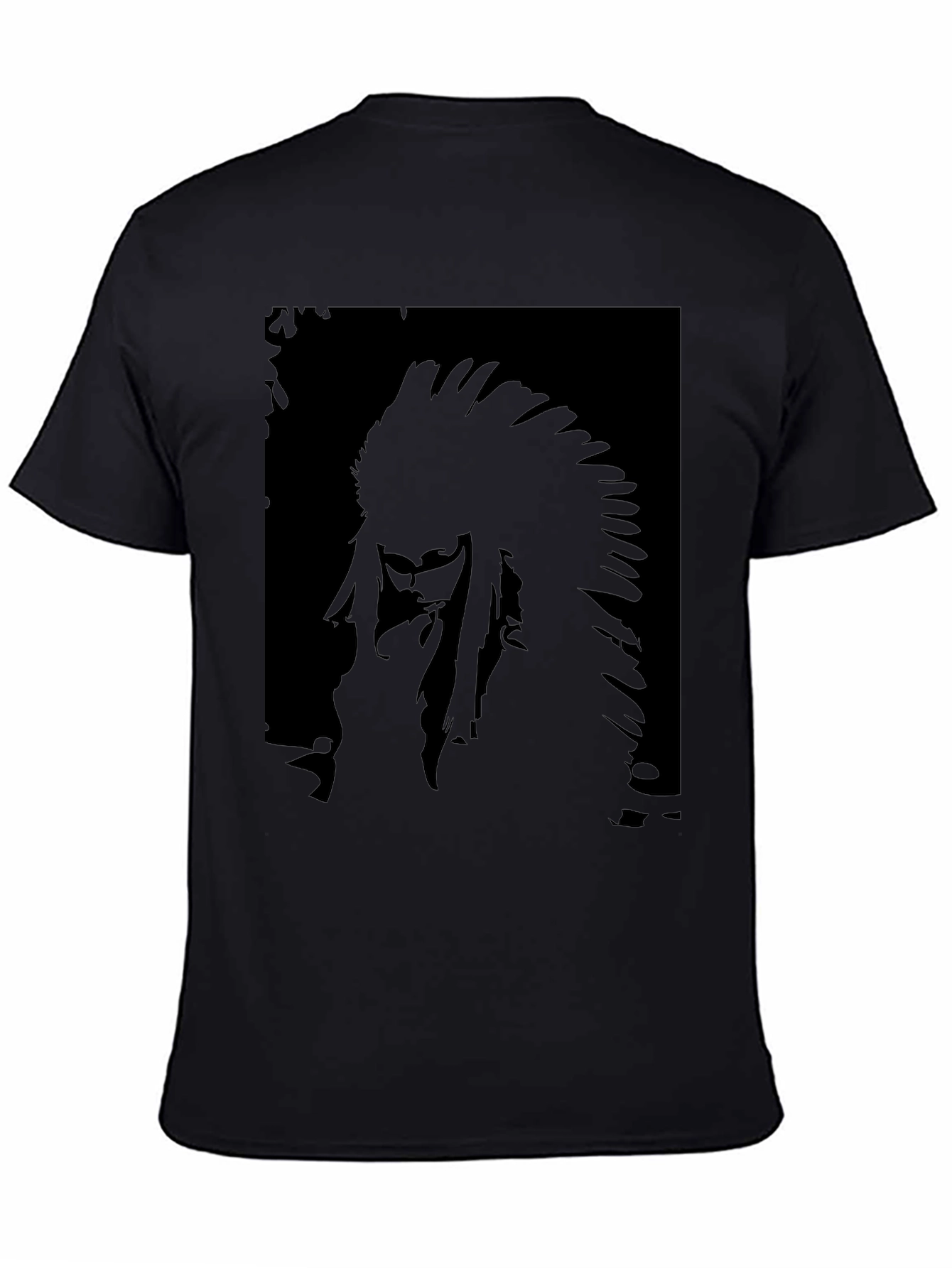 Black T-Shirt with Chief Graphic
