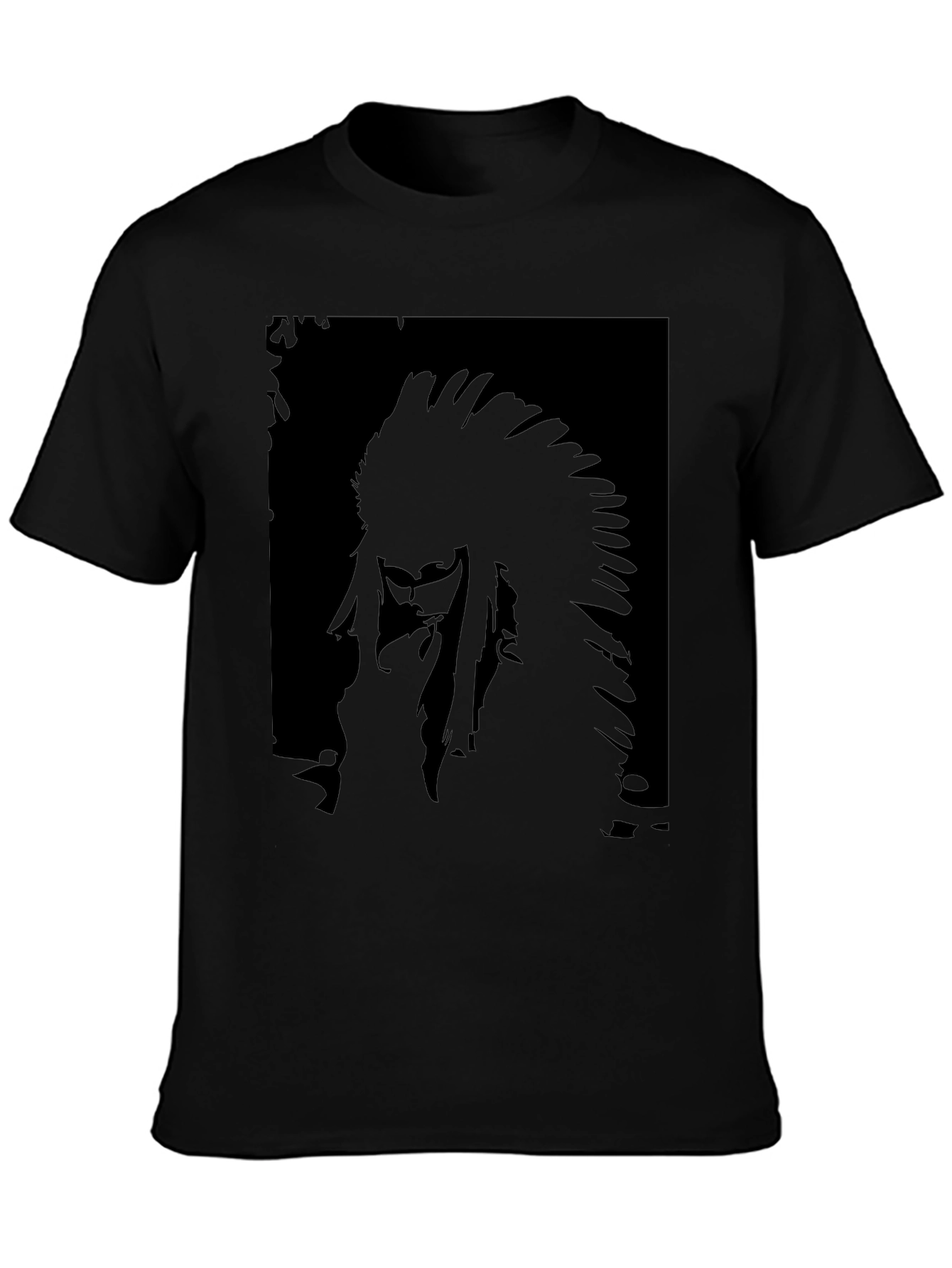 Black T-Shirt with Chief Graphic