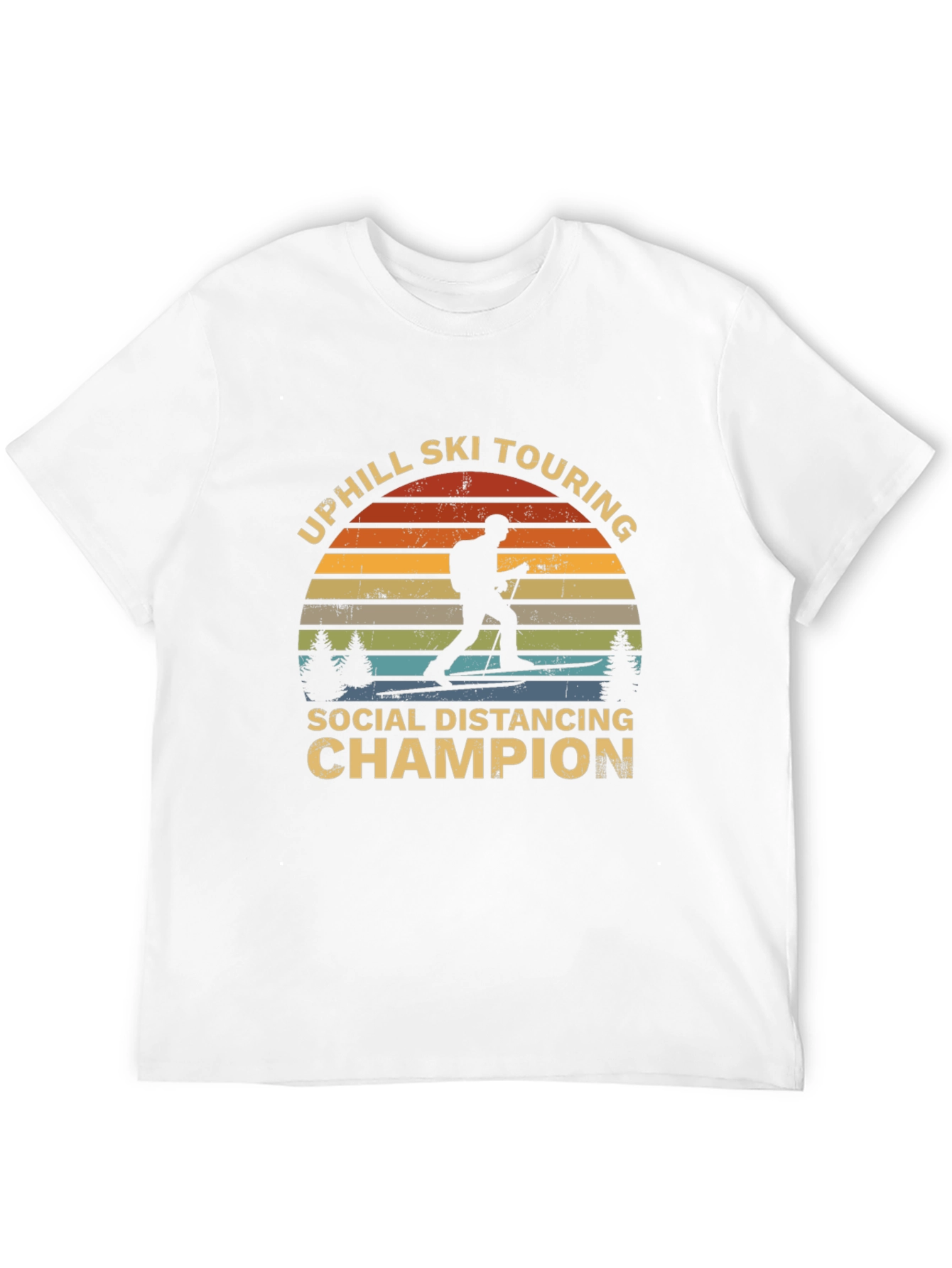 Uphill Ski Touring Social Distancing Champion Tee