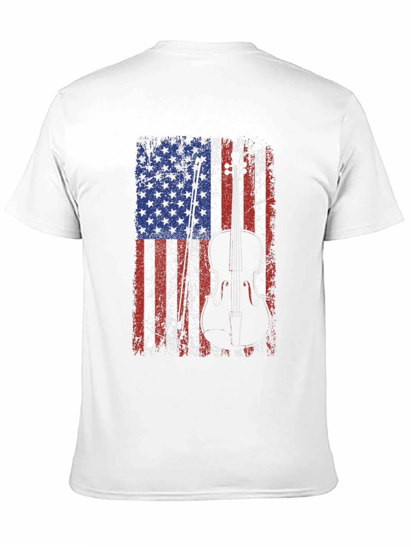 American Flag Fiddle T-Shirt