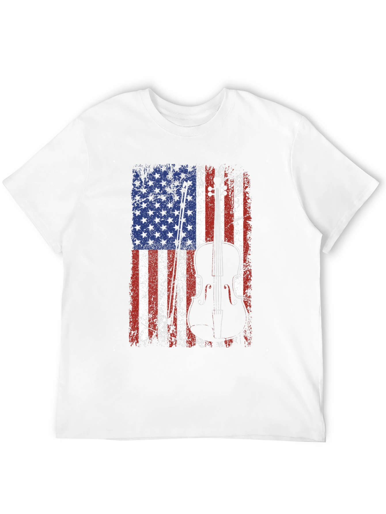 American Flag Fiddle T-Shirt