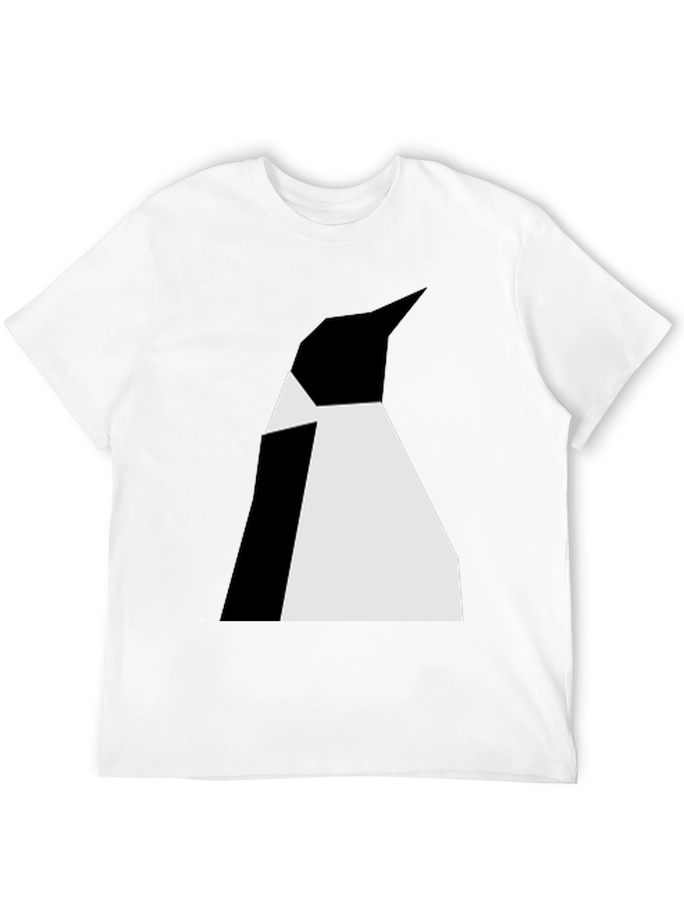 Abstract Penguin Graphic Tee - Black Unisex T-Shirt