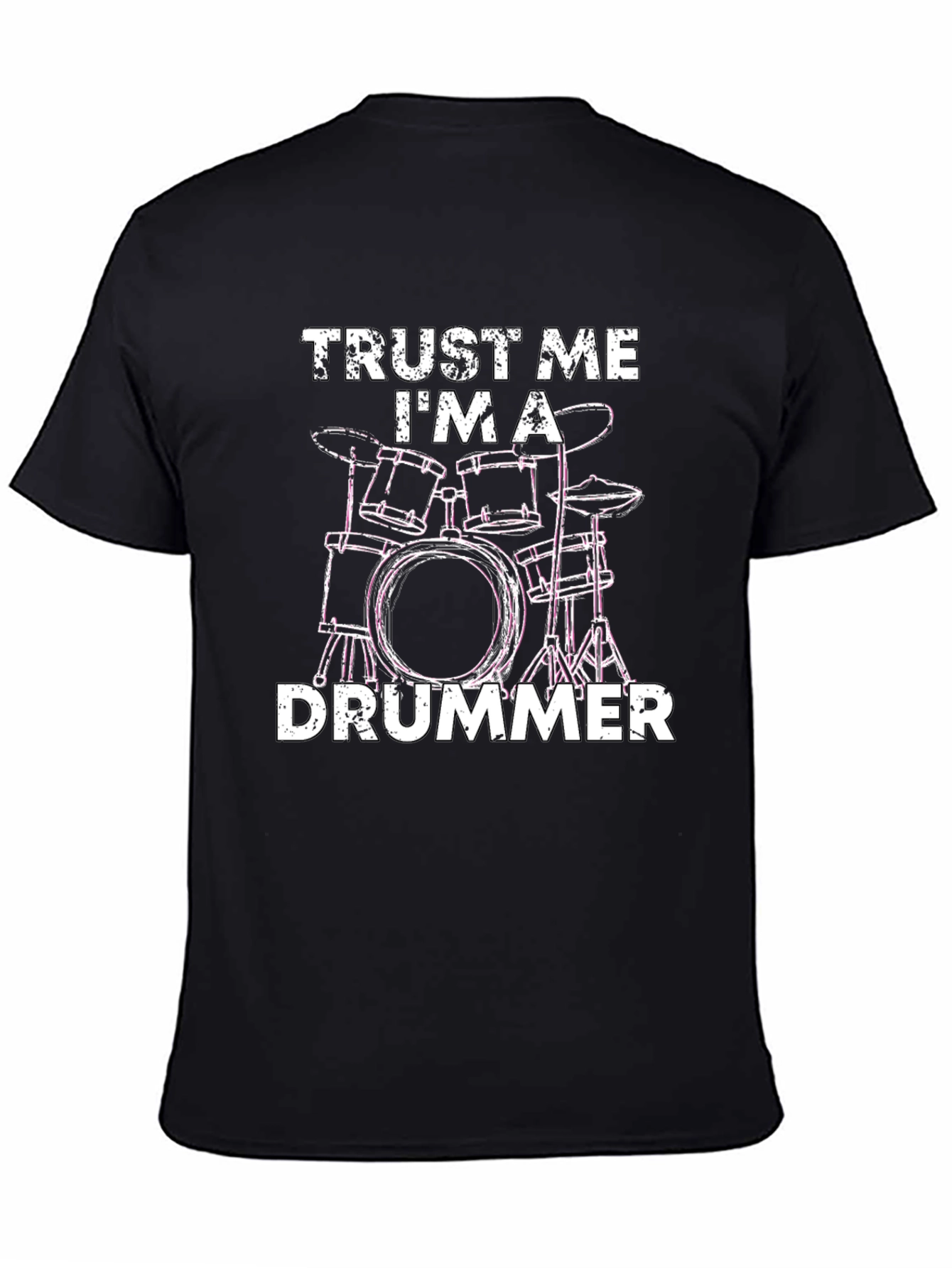 Trust Me Im a Drummer T-Shirt - Black