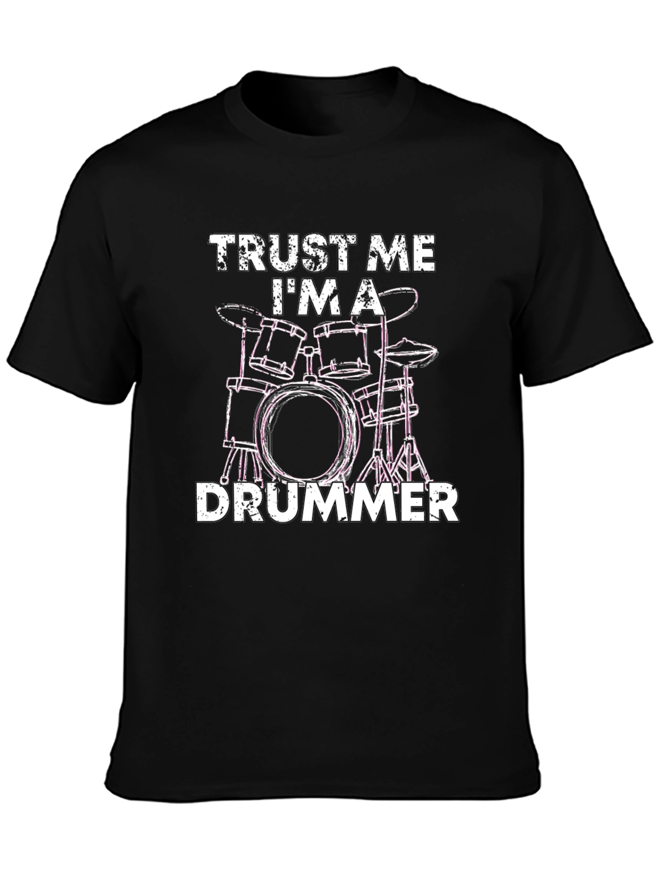 Trust Me Im a Drummer T-Shirt - Black