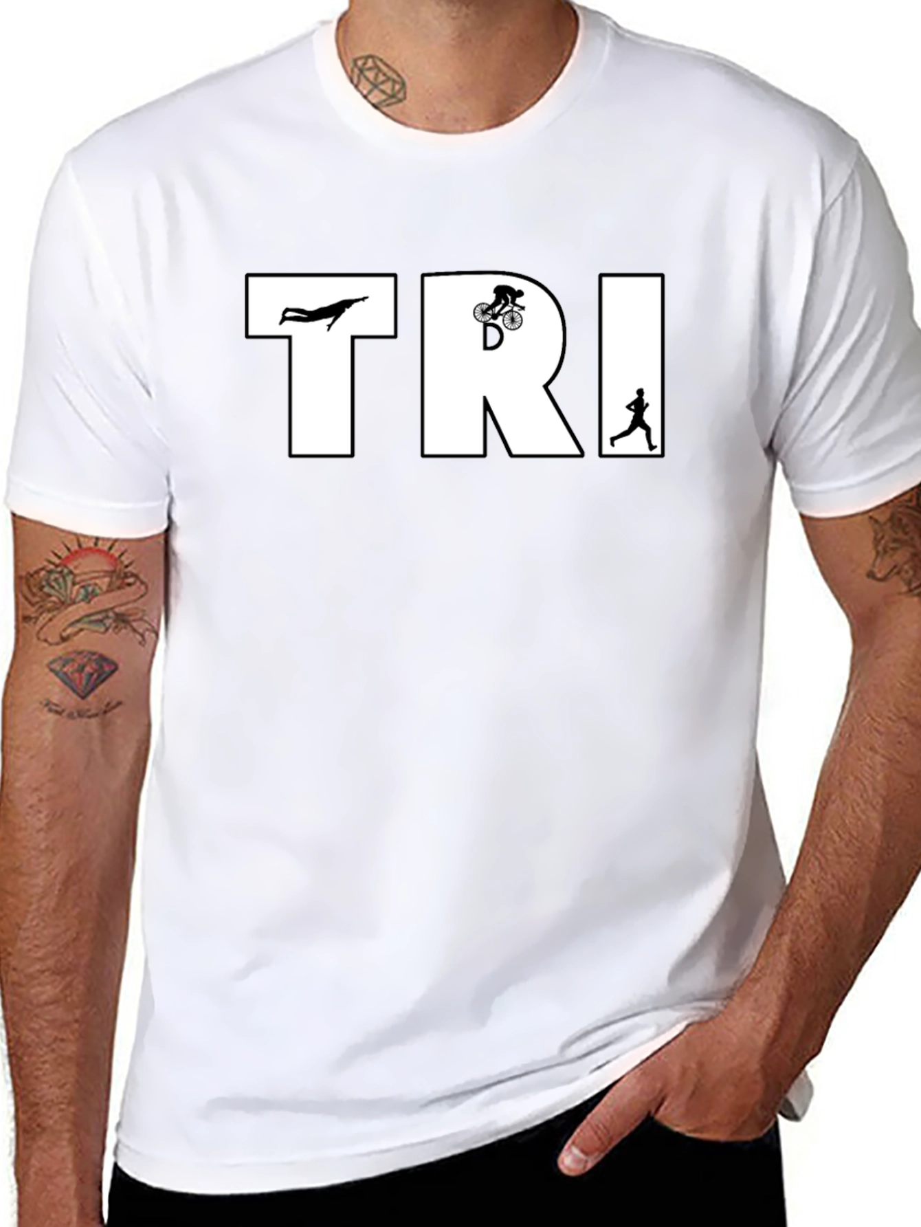 Triathlon T-Shirt - Swim Bike Run