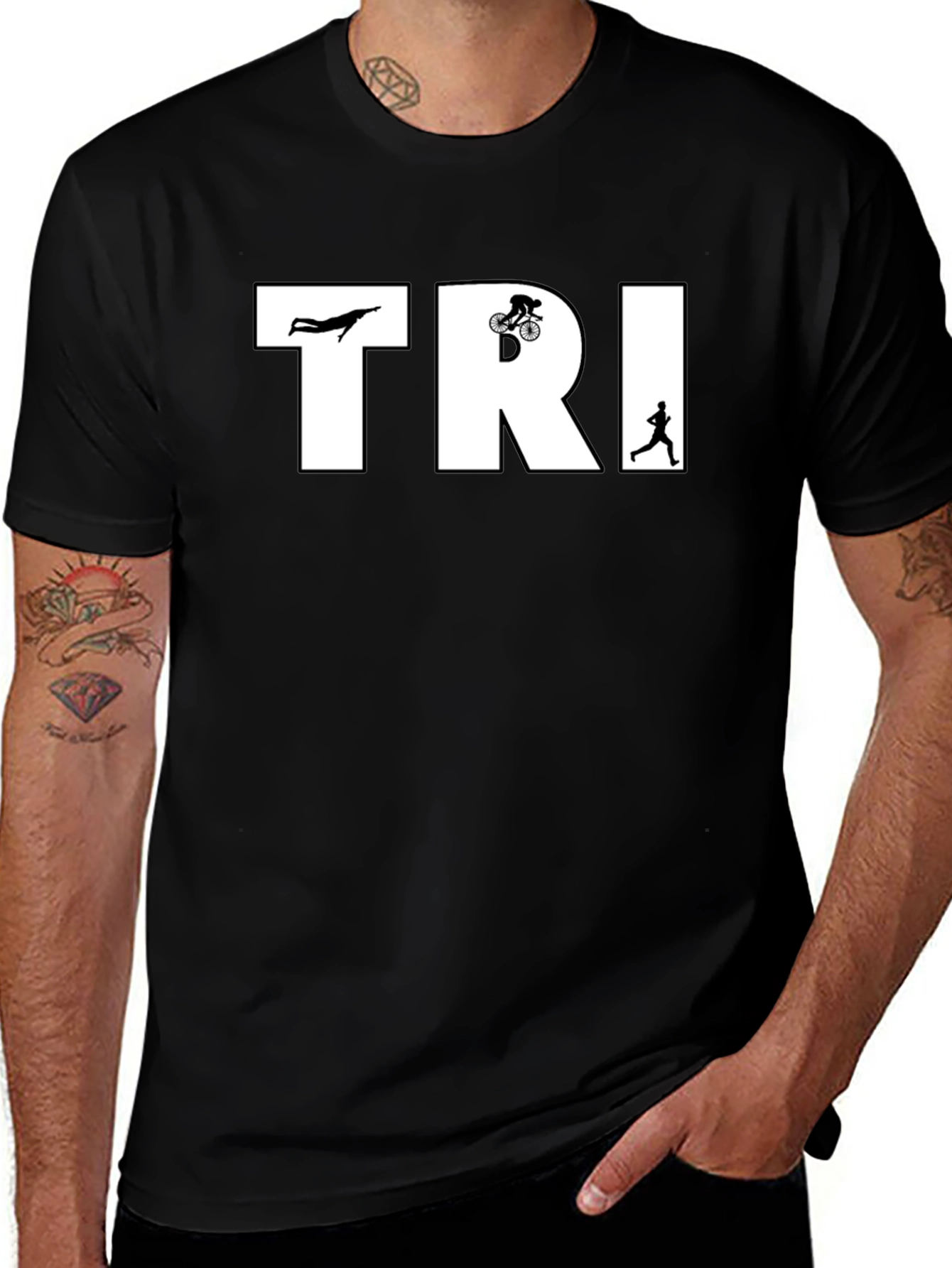Triathlon T-Shirt - Swim Bike Run