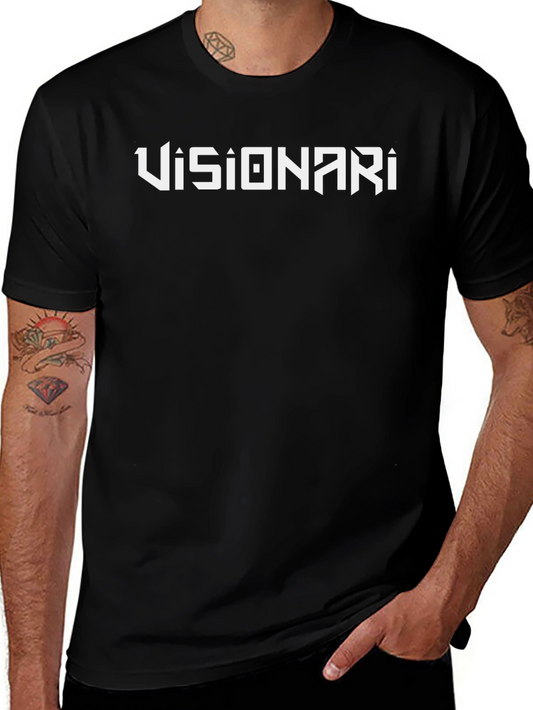 Visionari Black Graphic T-Shirt